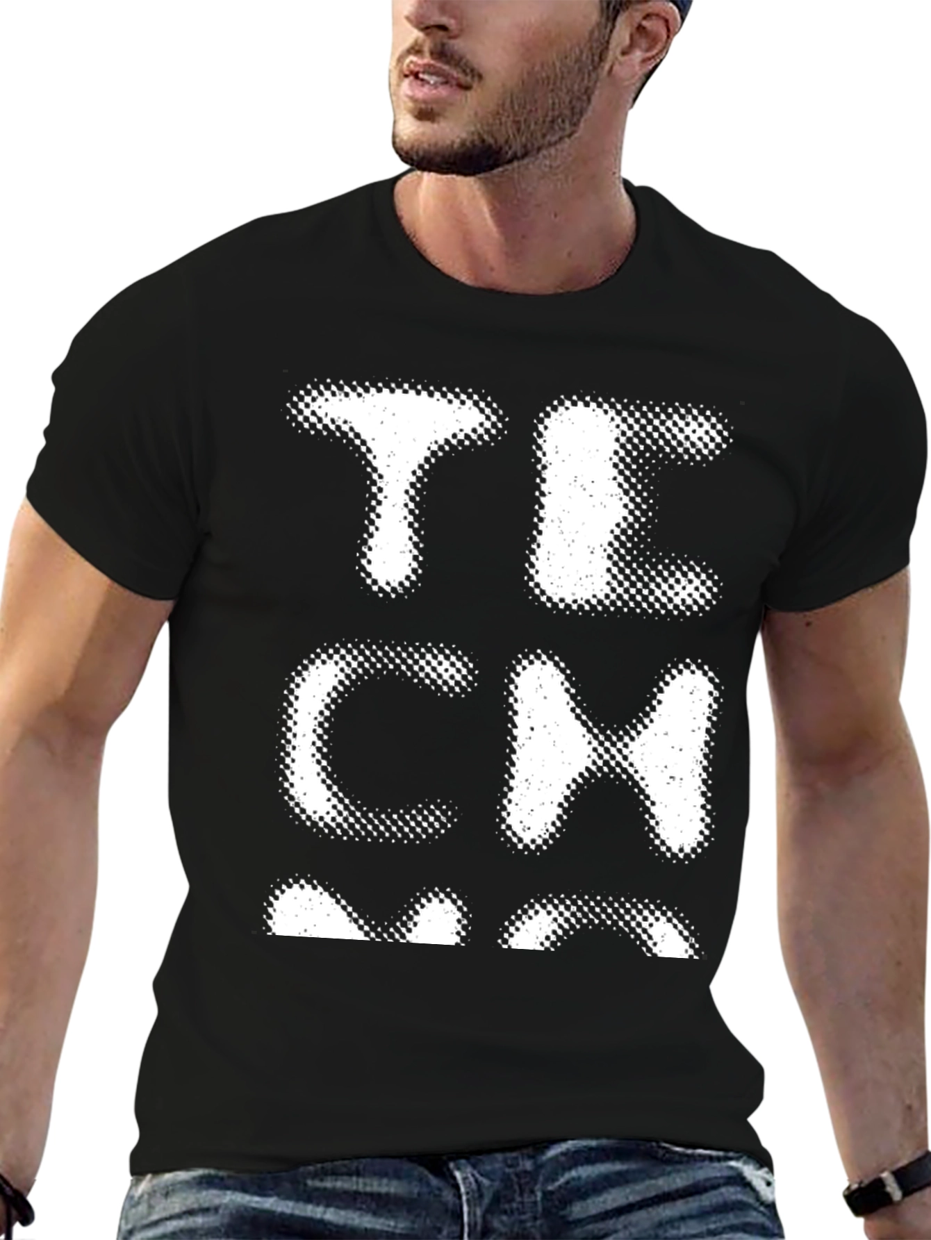 Tech T-Shirt Black Novelty Tee