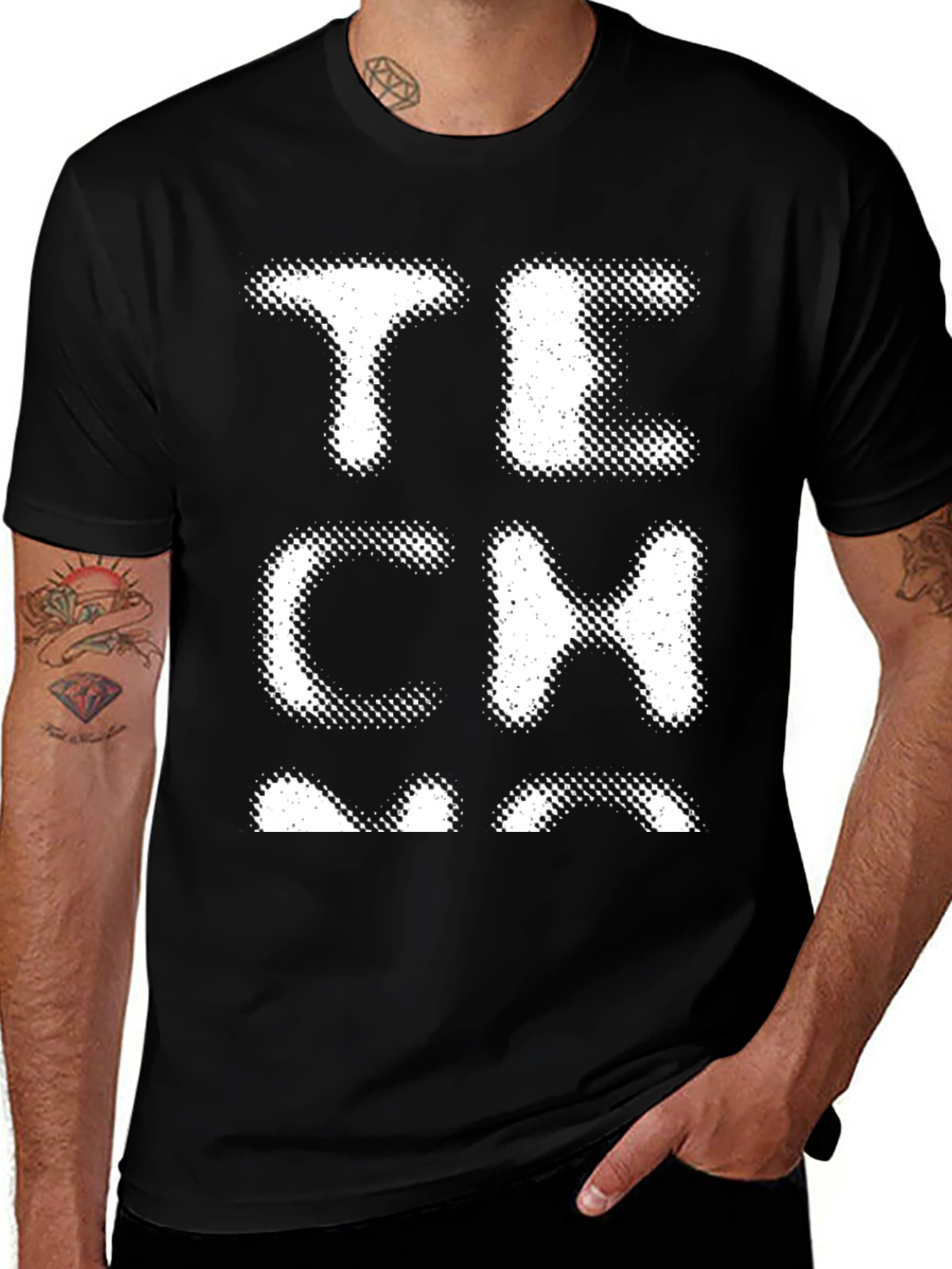 Tech T-Shirt Black Novelty Tee