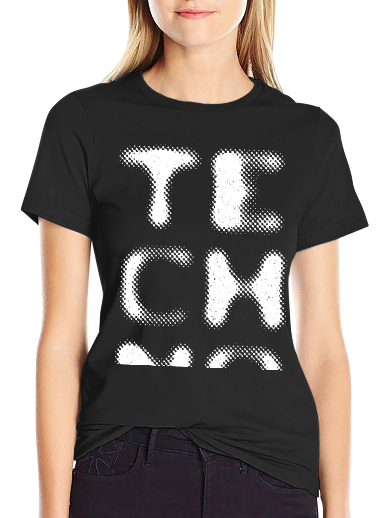 Tech T-Shirt Black Novelty Tee