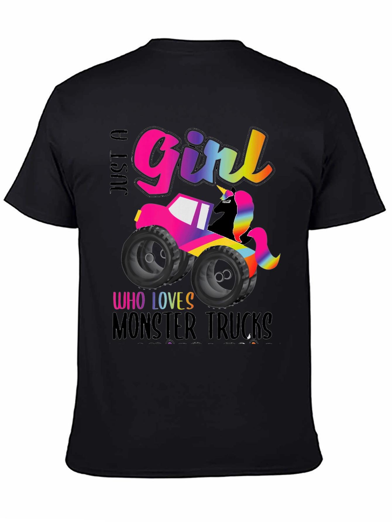 Girl Monster Truck Unicorn T-Shirt