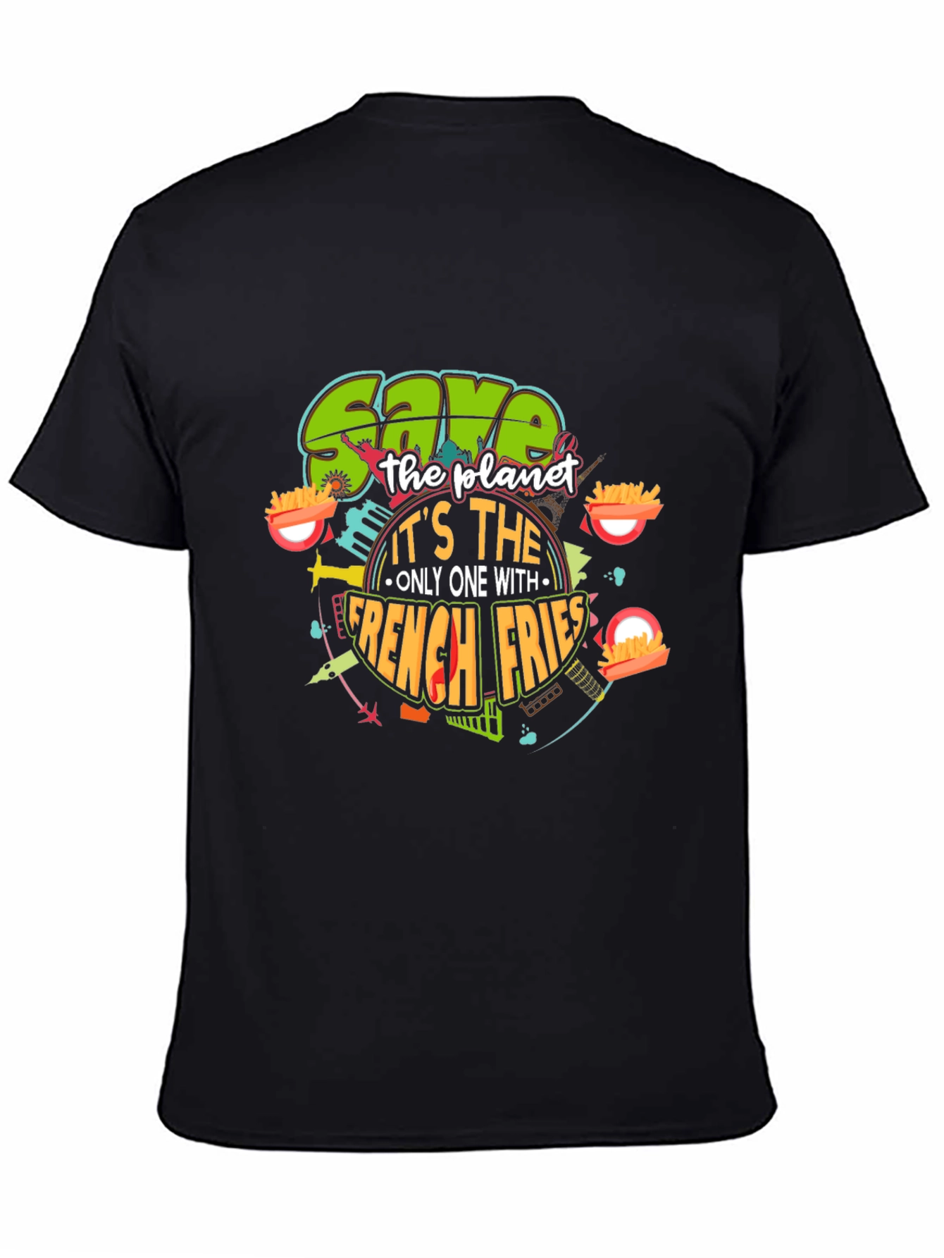 Save the Planet French Fries T-Shirt