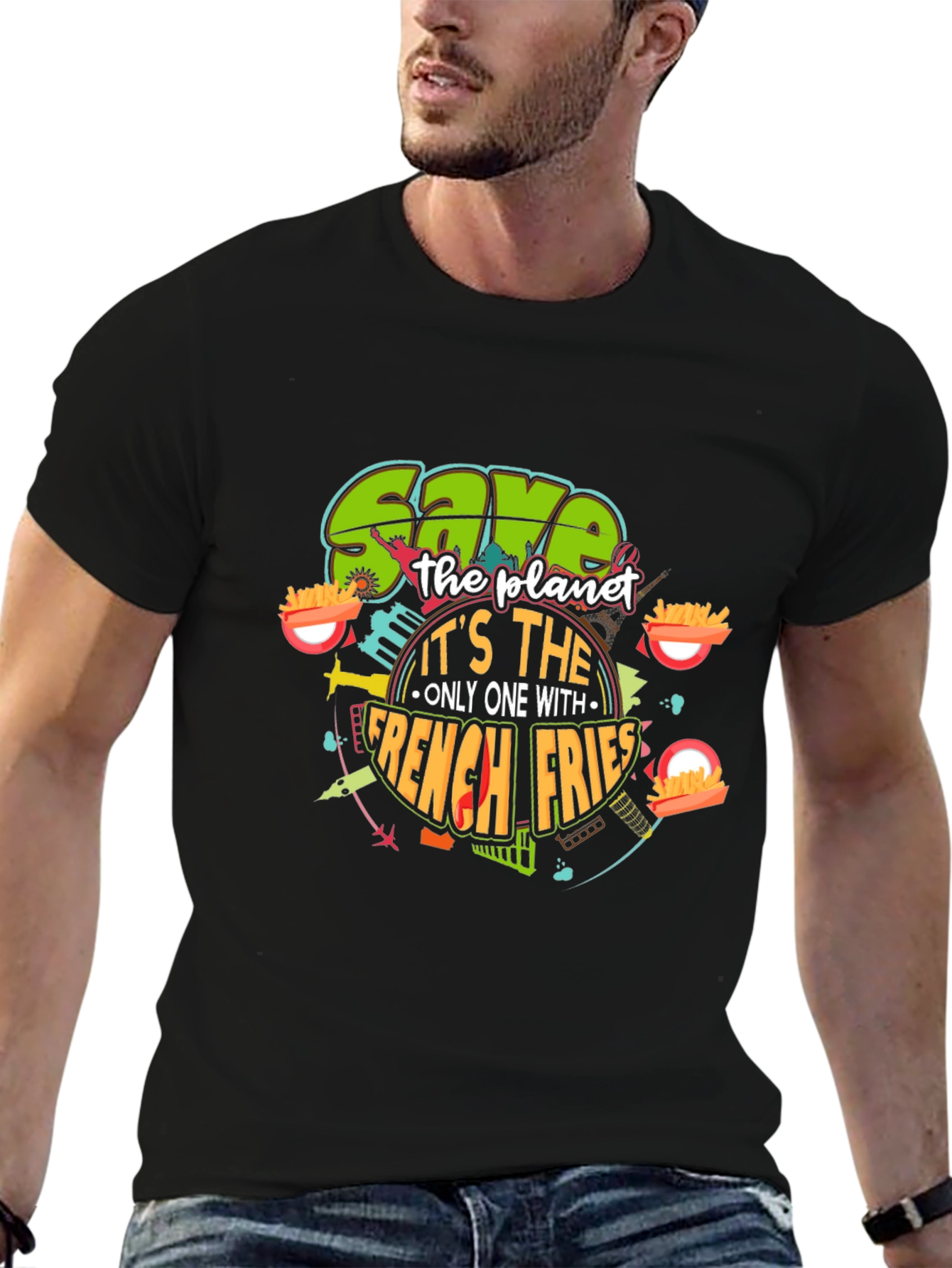 Save the Planet French Fries T-Shirt