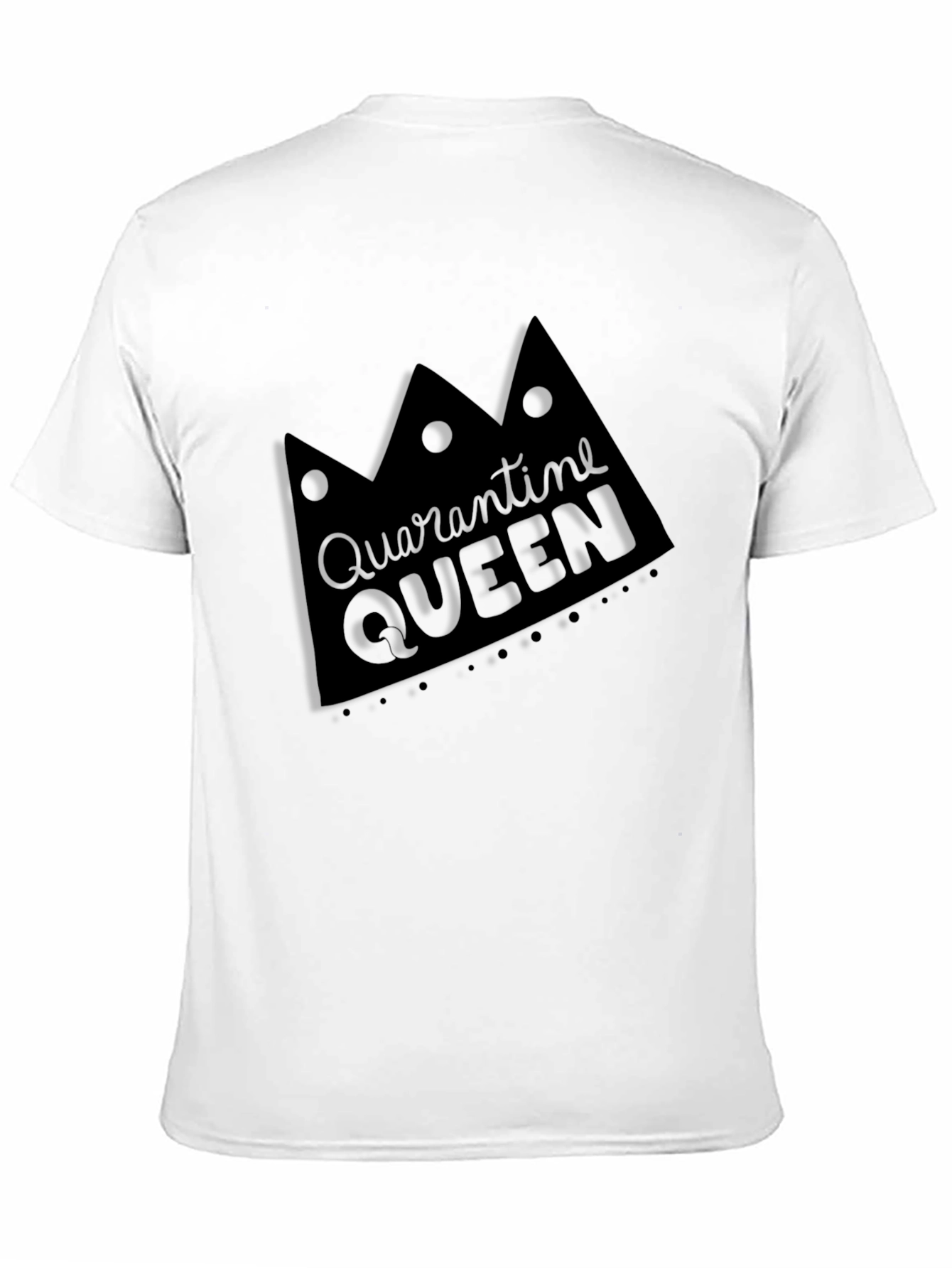 Quarantine Queen Black Crew Neck Tee