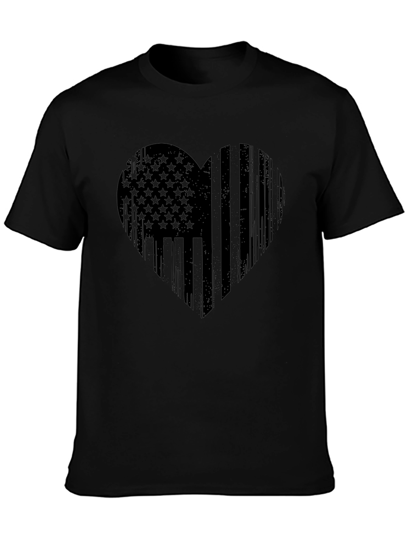 American Flag Heart T-Shirt - Patriotic Design