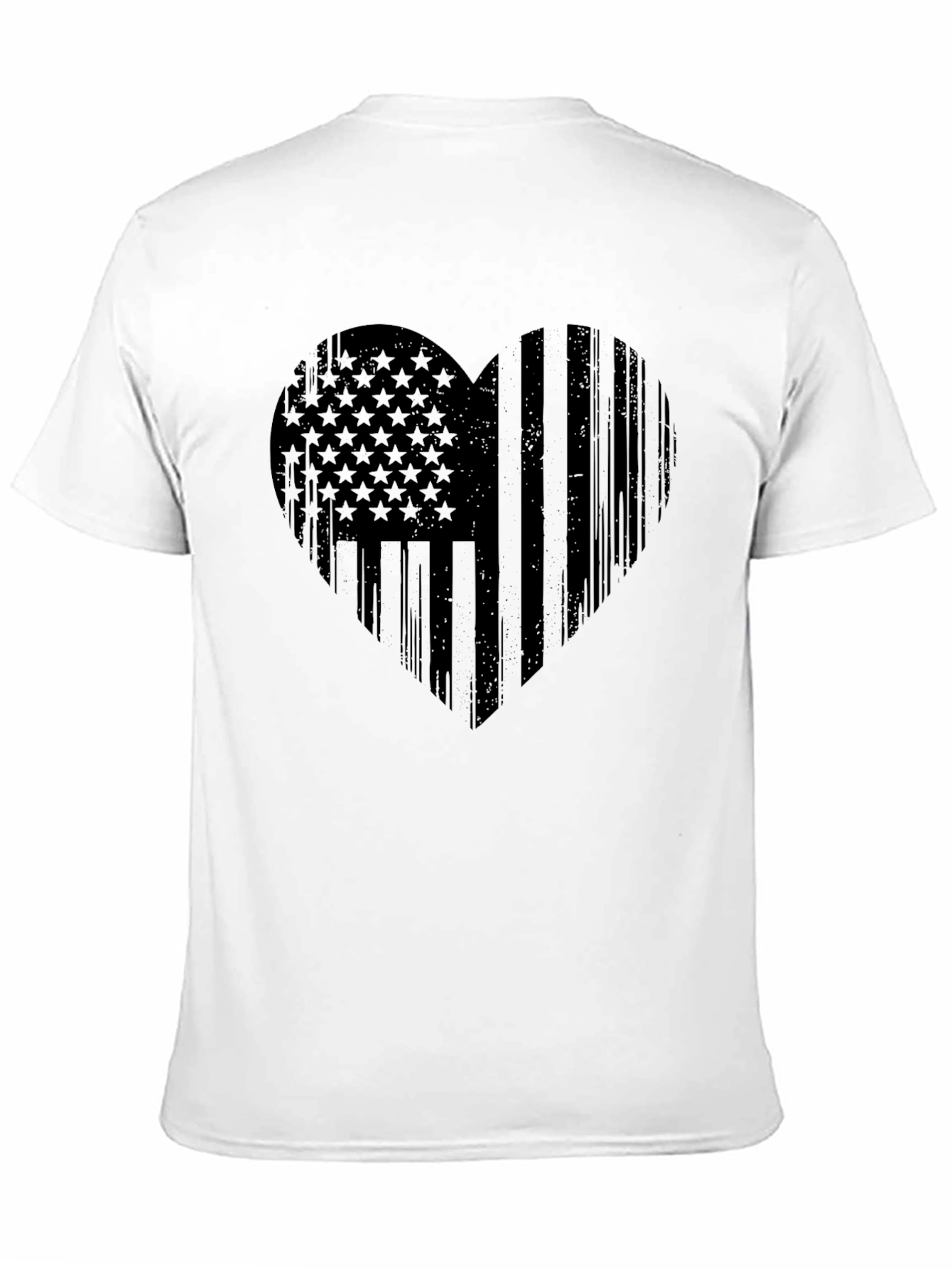 American Flag Heart T-Shirt - Patriotic Design