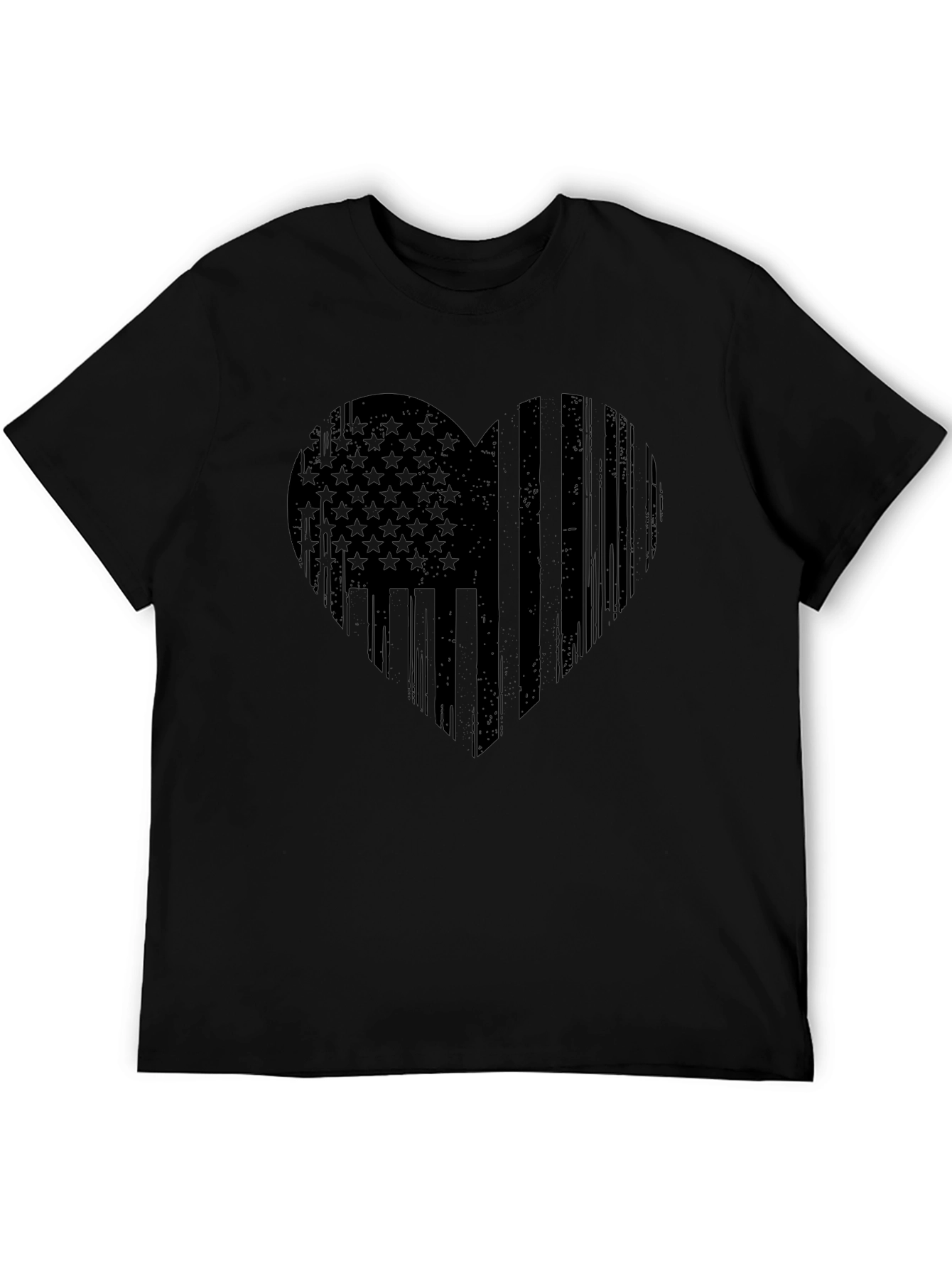 American Flag Heart T-Shirt - Patriotic Design