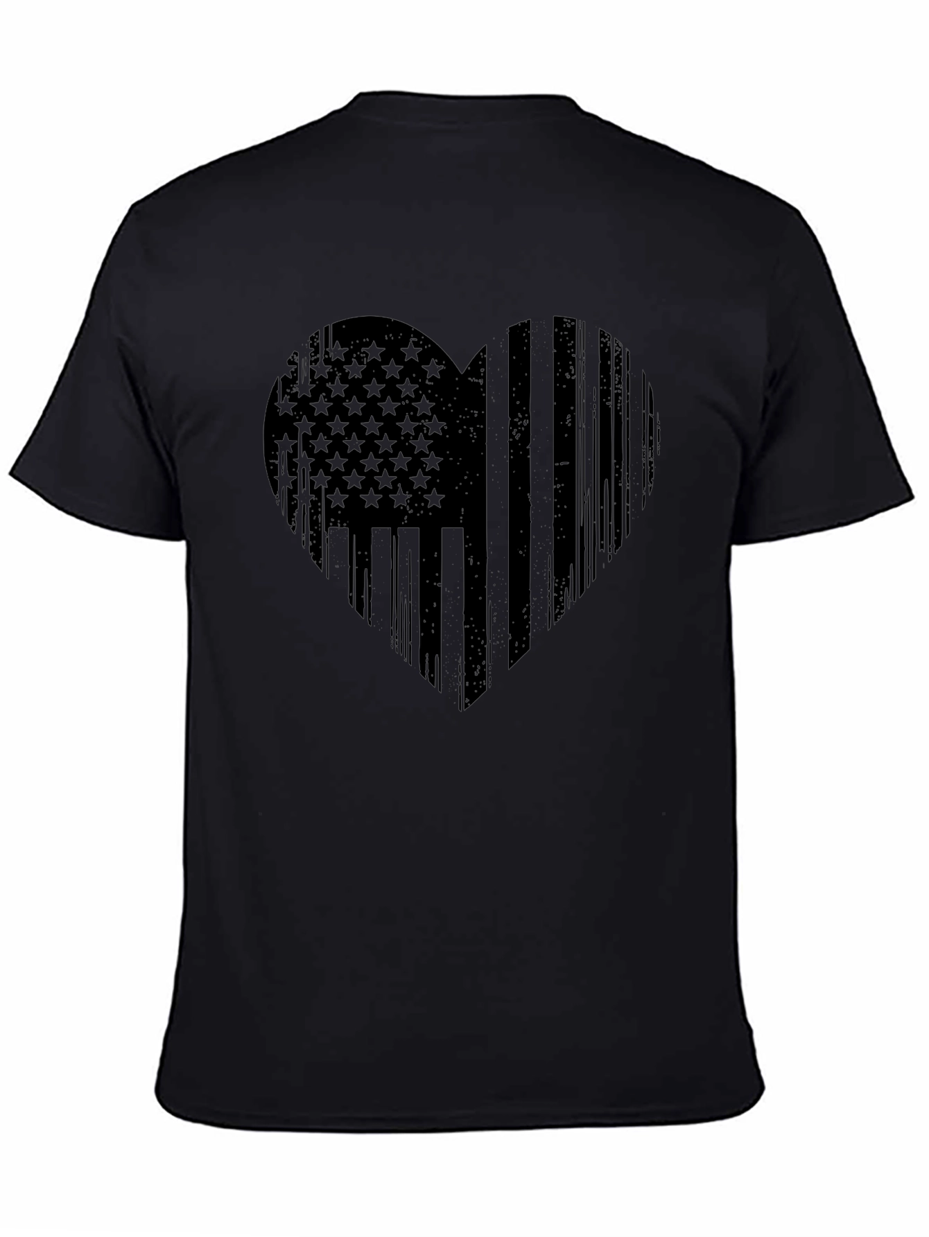 American Flag Heart T-Shirt - Patriotic Design