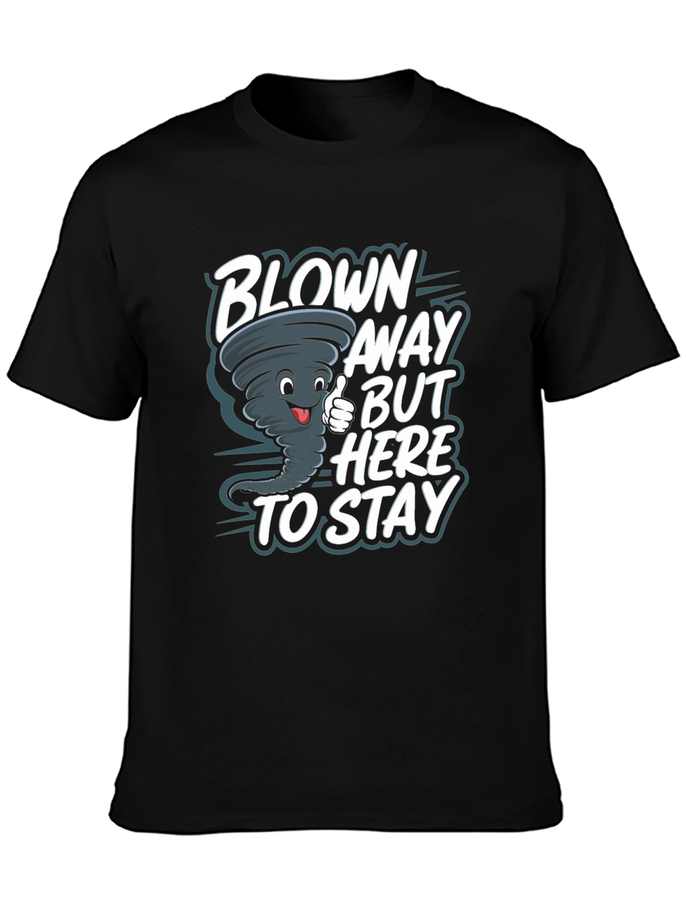 Blown Away Tornado Graphic Tee - Black