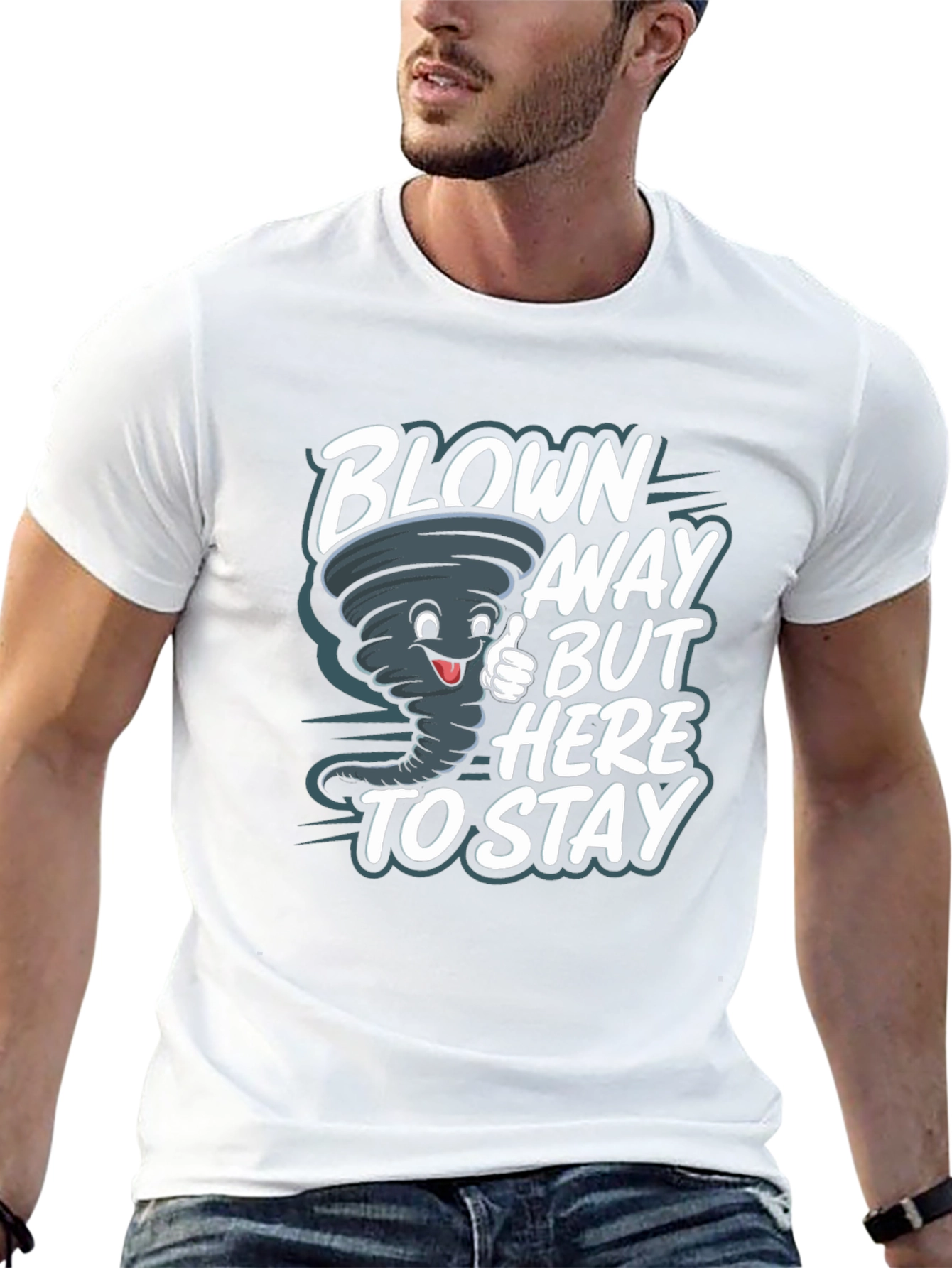 Blown Away Tornado Graphic Tee - Black