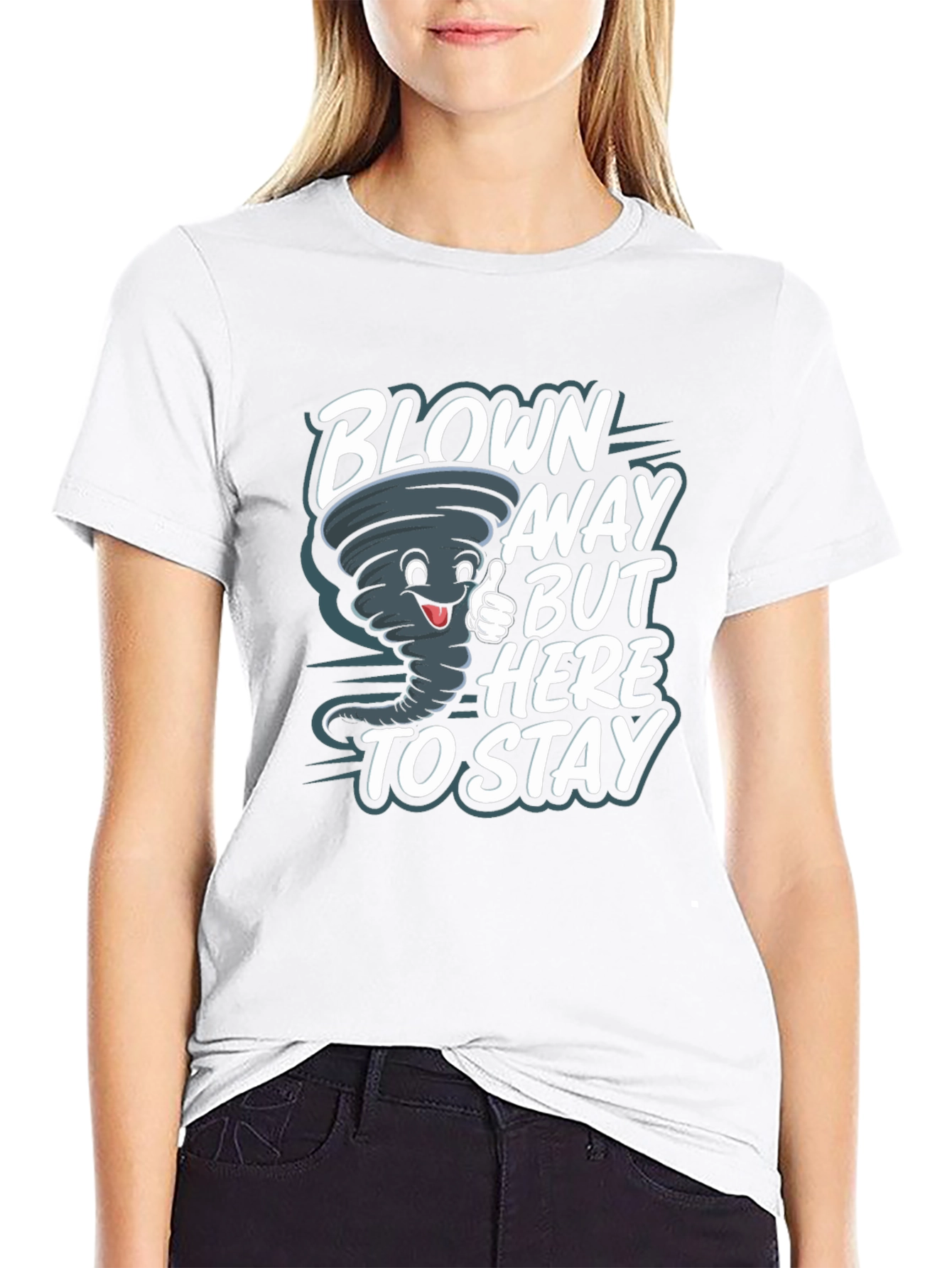 Blown Away Tornado Graphic Tee - Black
