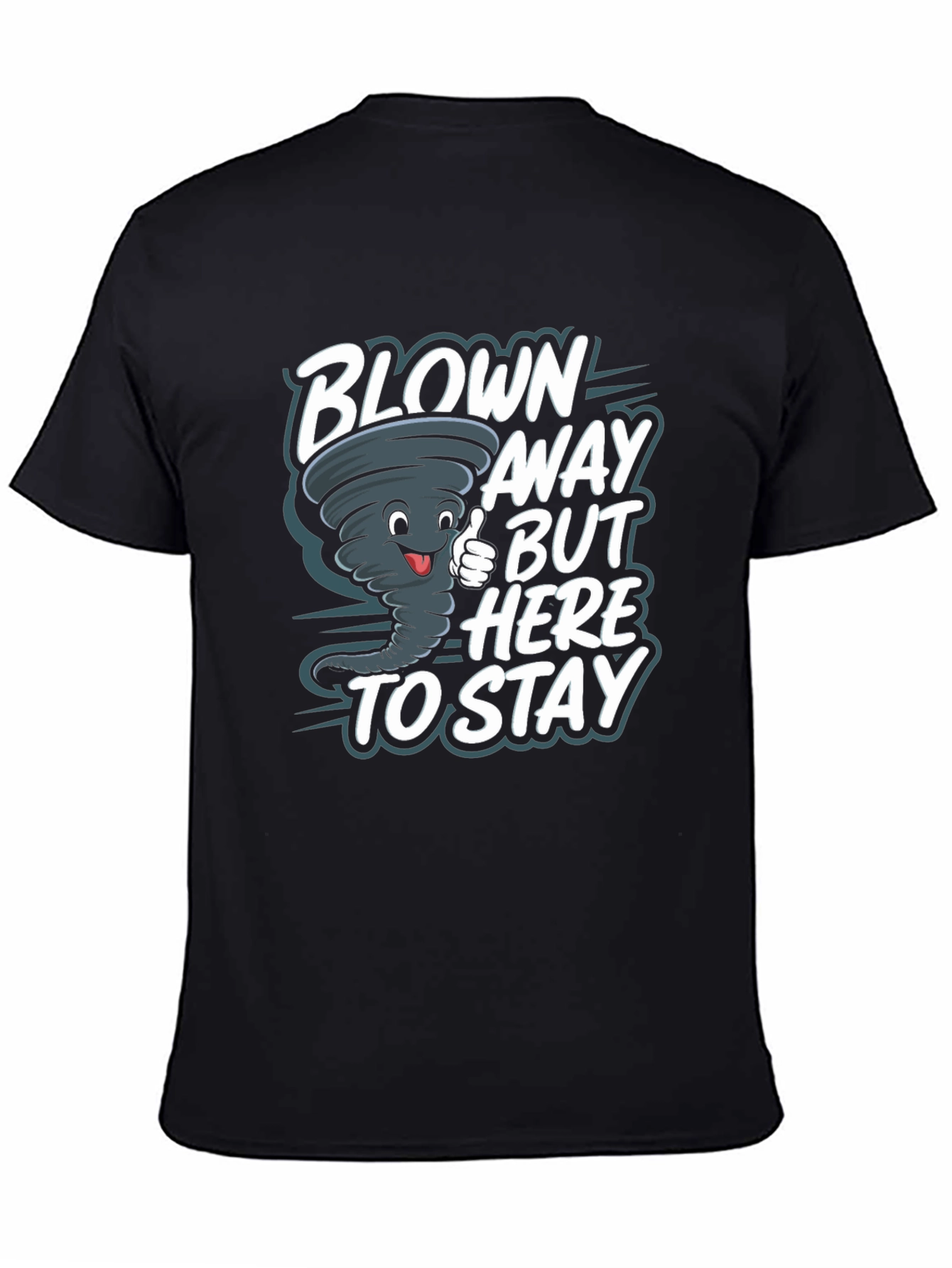Blown Away Tornado Graphic Tee - Black