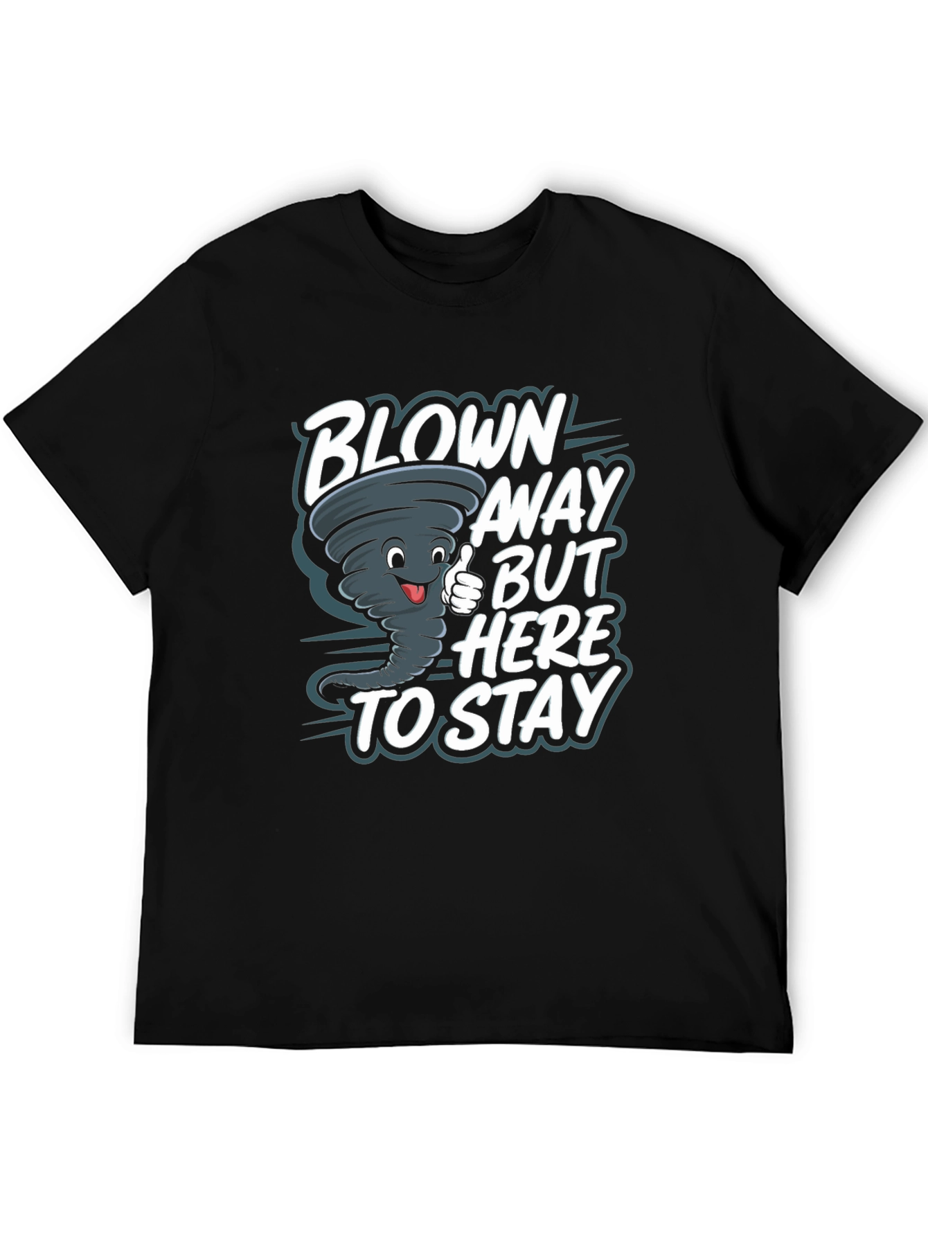 Blown Away Tornado Graphic Tee - Black