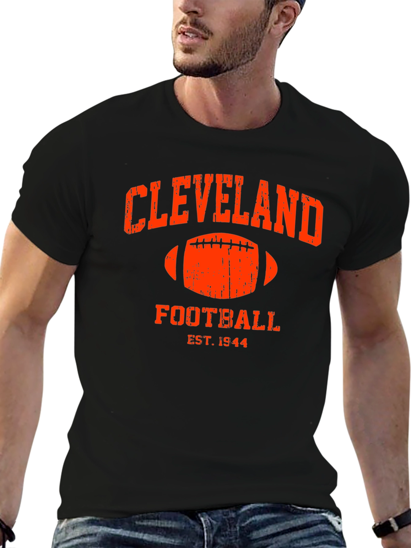 Cleveland Football Est. 1944 Black T-Shirt
