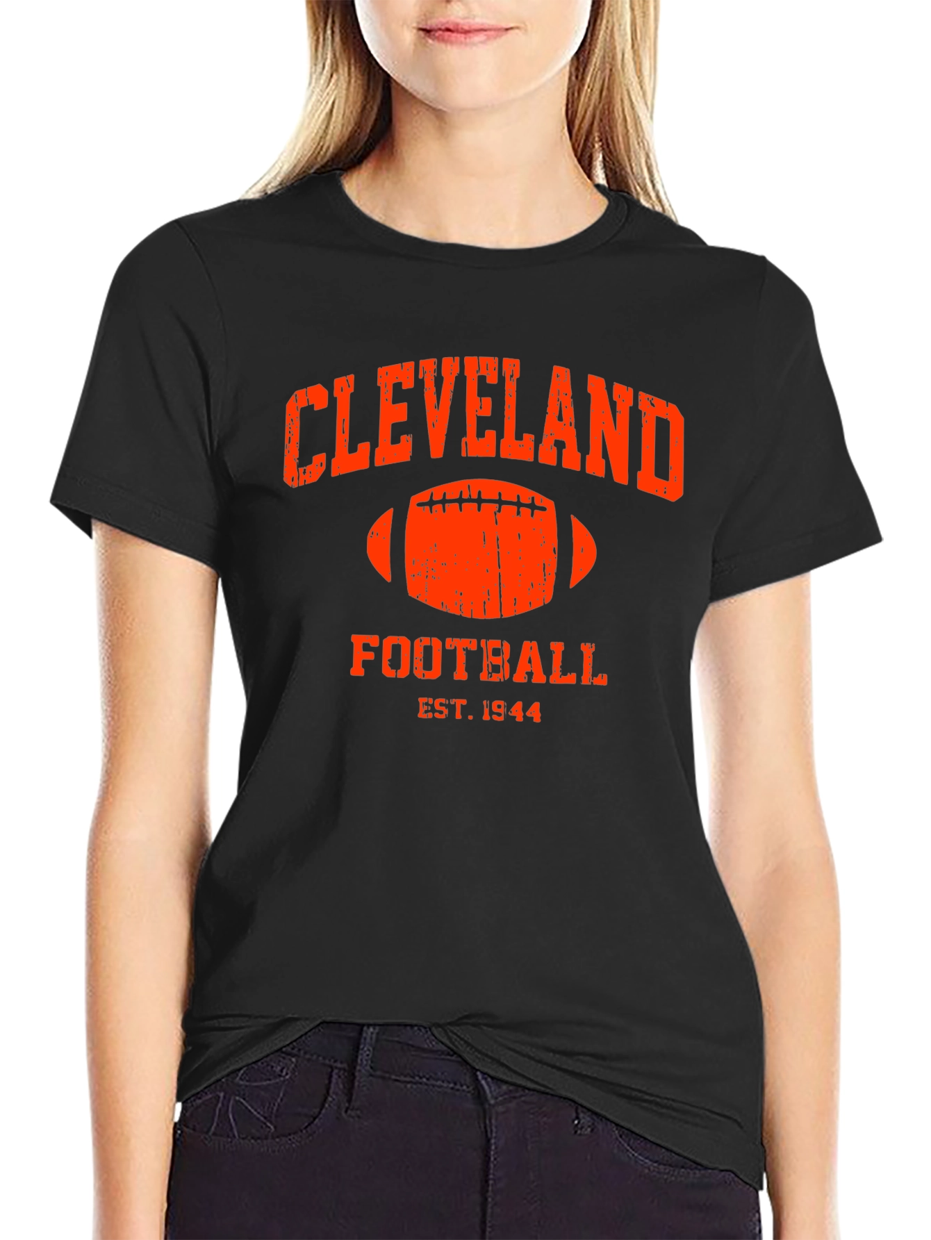 Cleveland Football Est. 1944 Black T-Shirt