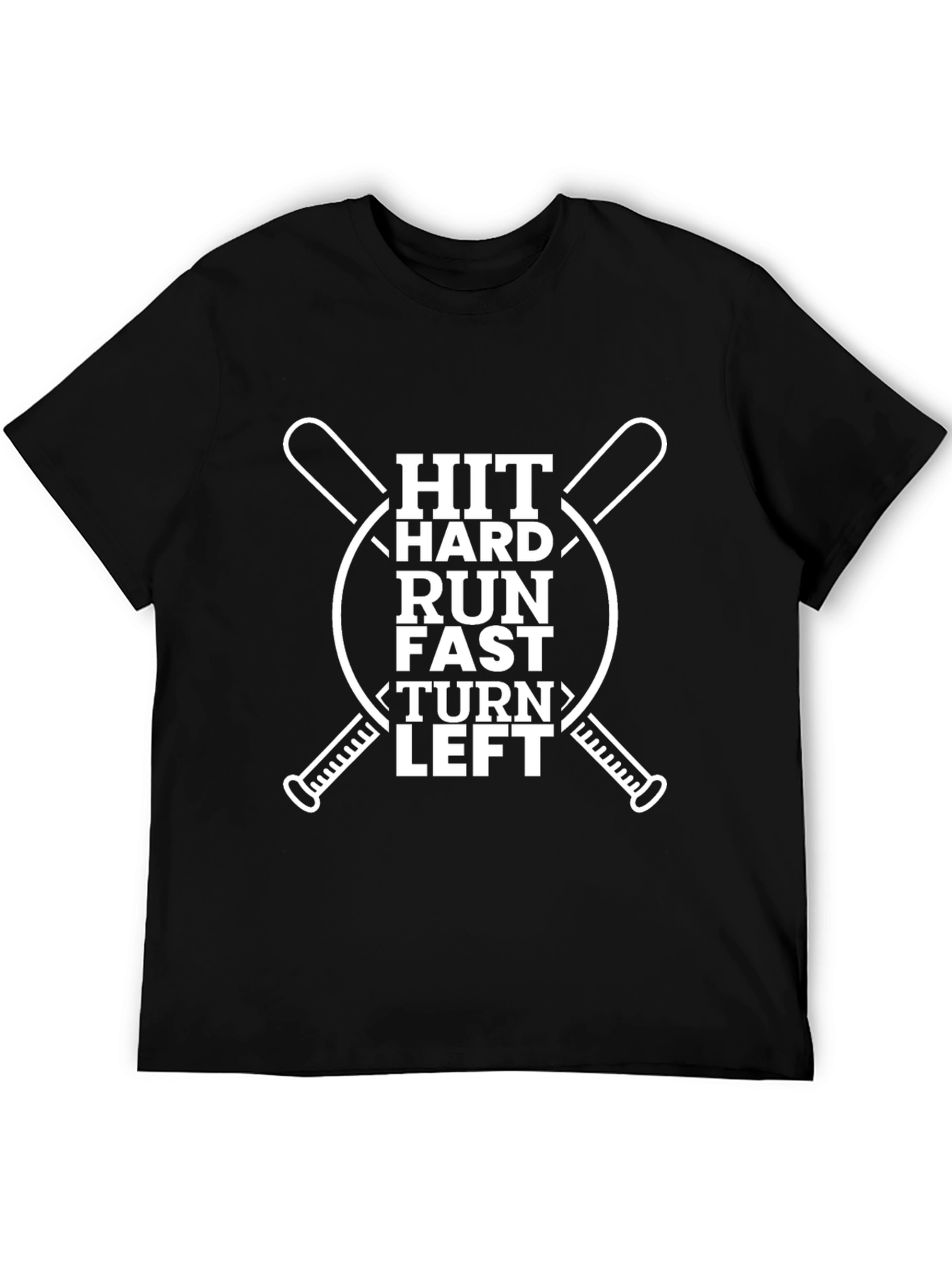 Hit Hard Baseball Graphic T-Shirt