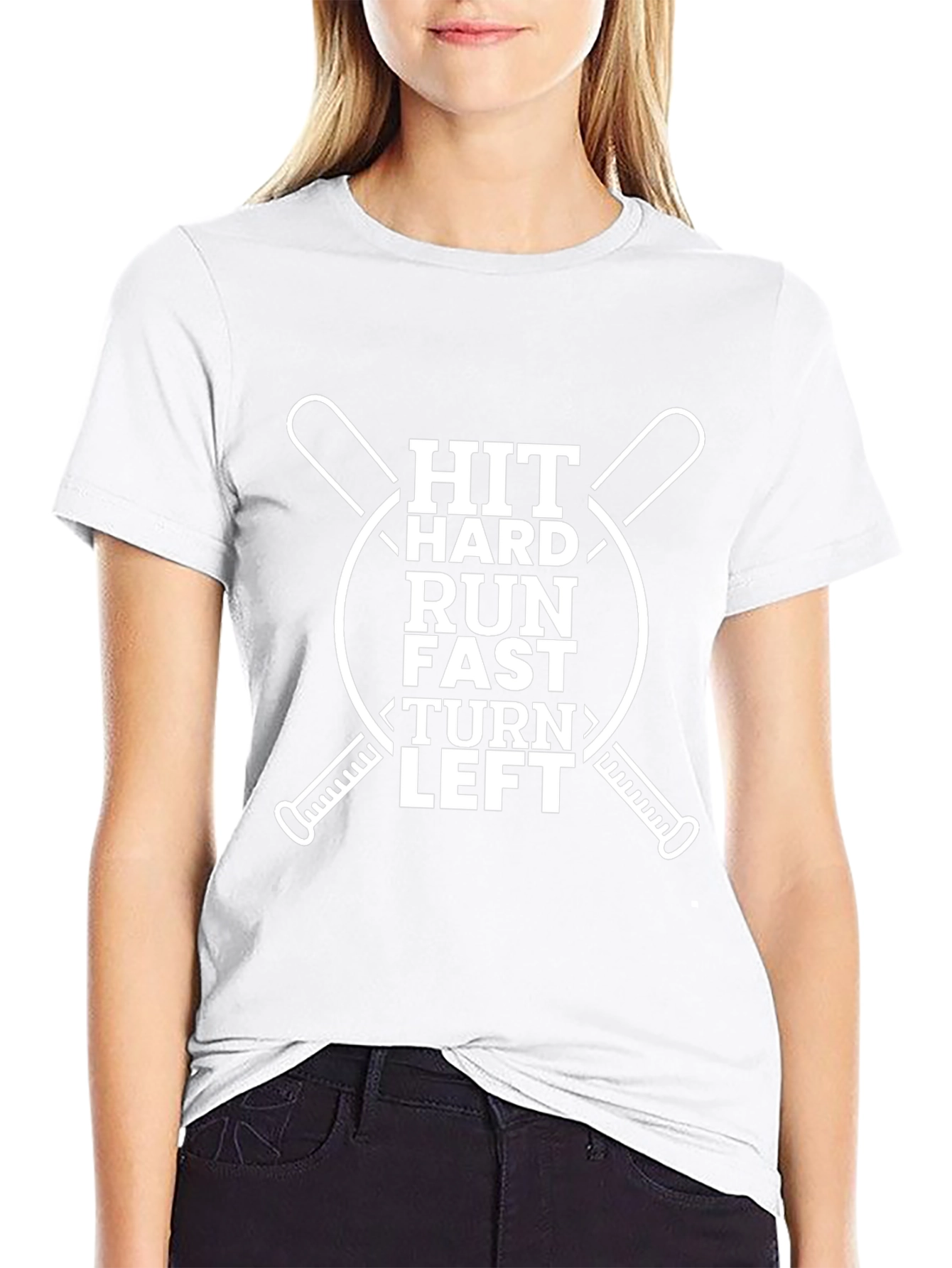 Hit Hard Baseball Graphic T-Shirt