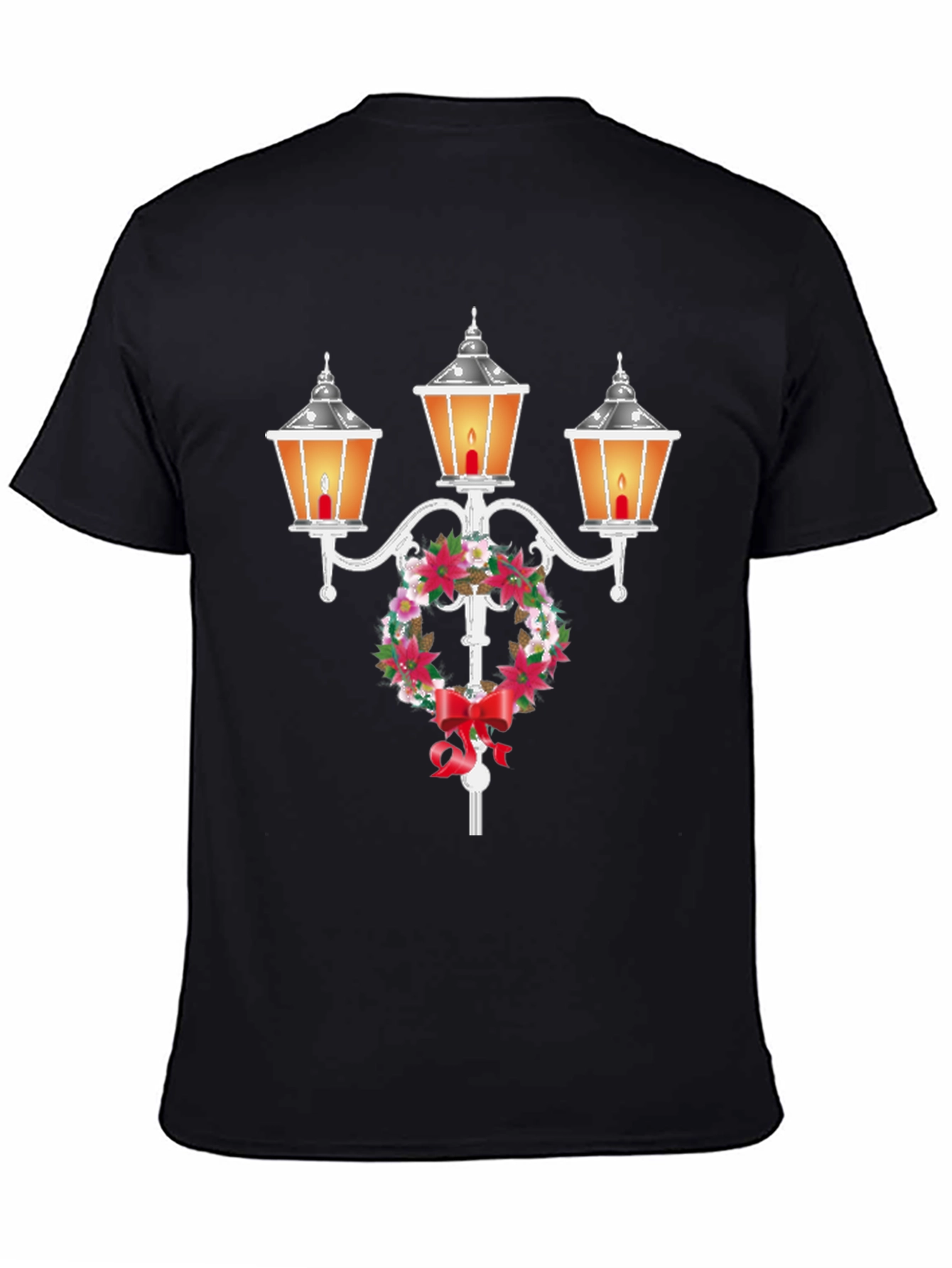 Festive Holiday Lamp Post T-Shirt