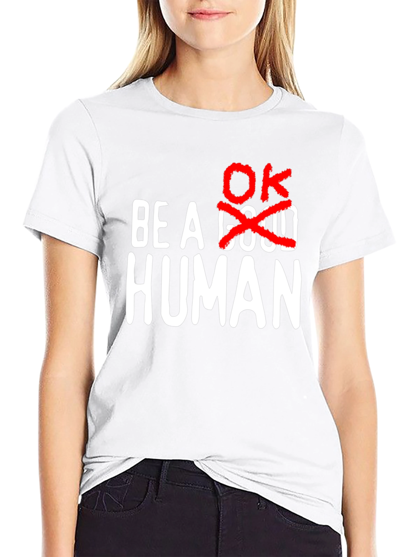 Be a Human OK Graphic Tee