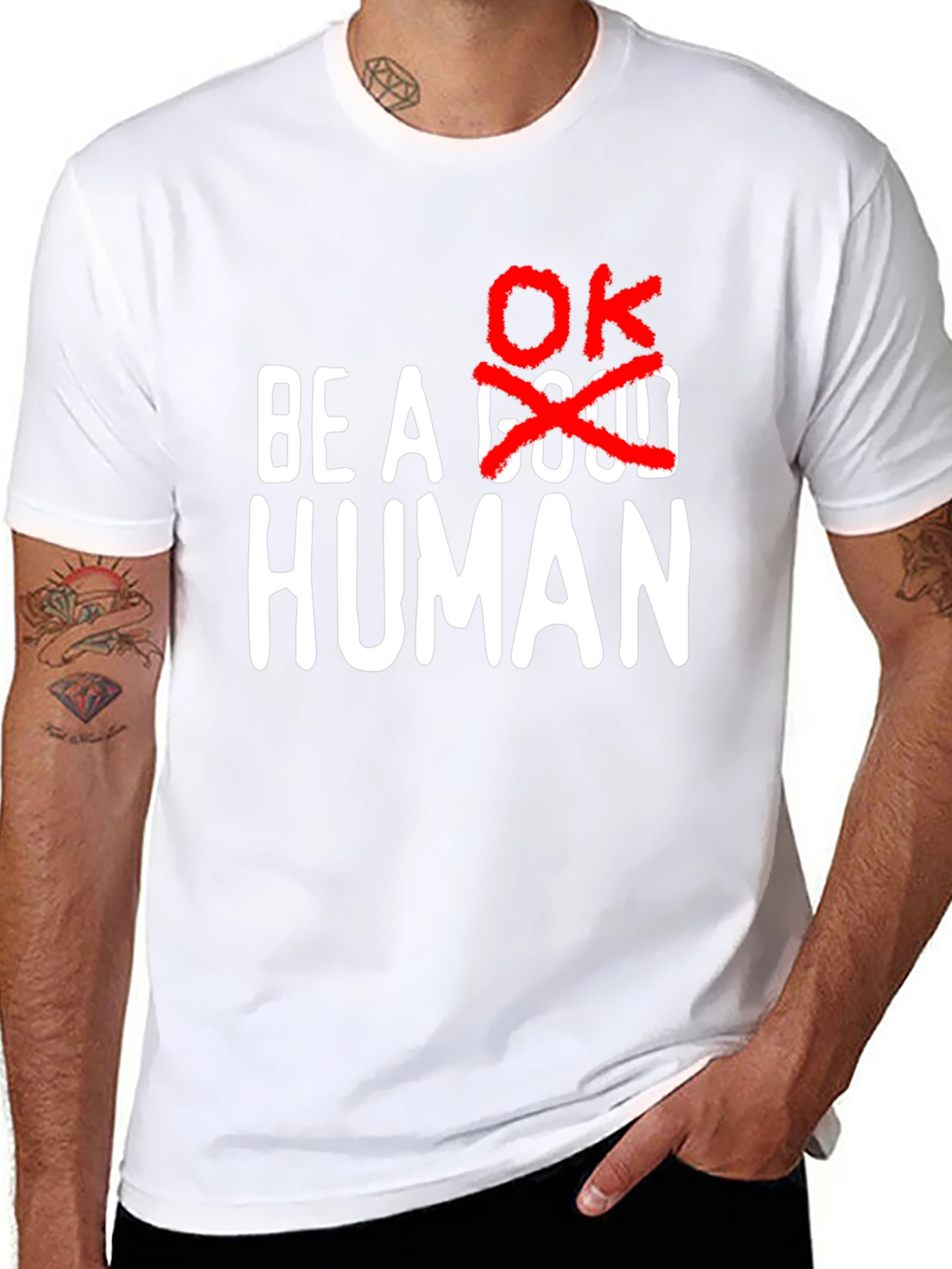 Be a Human OK Graphic Tee