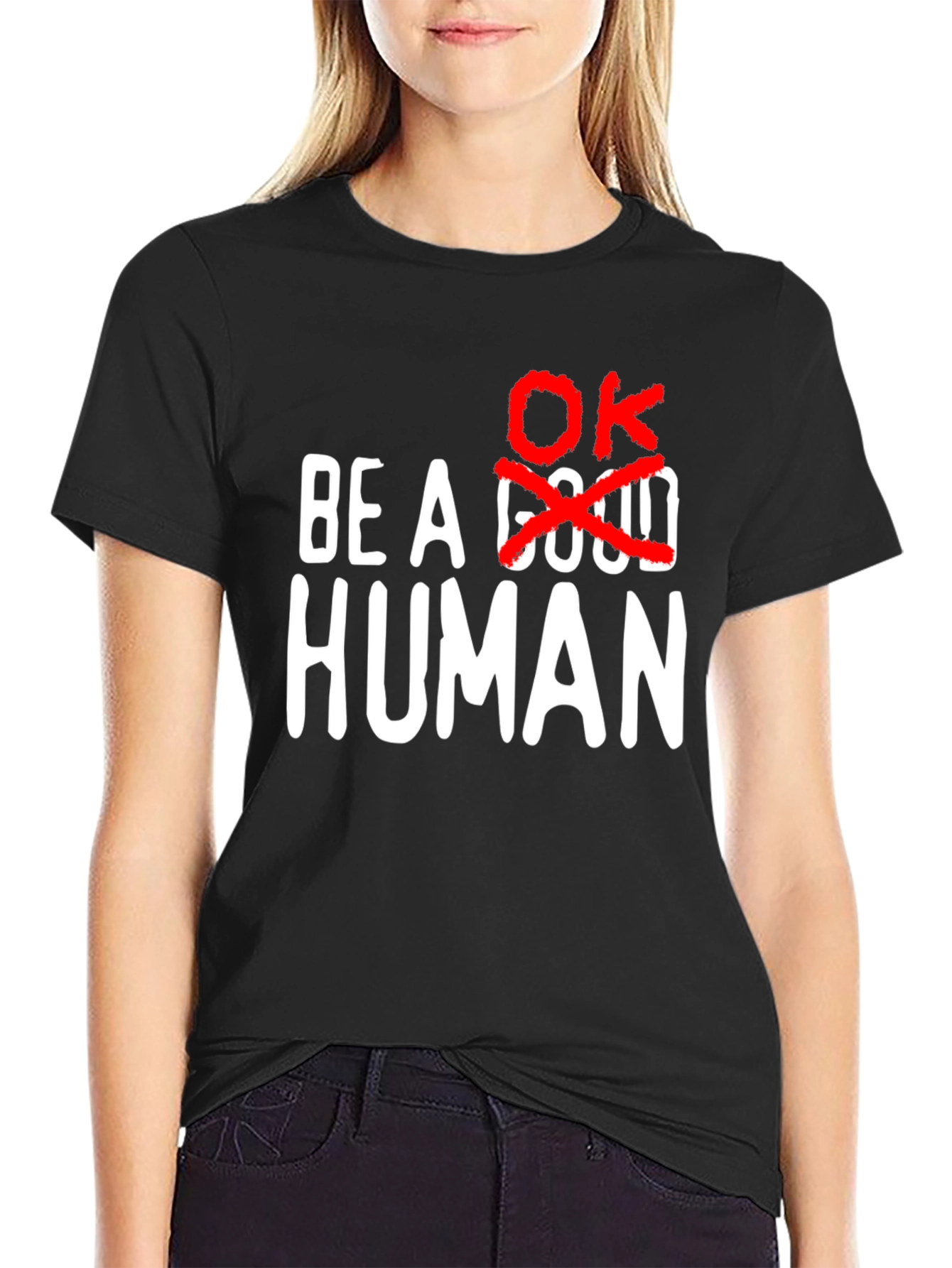 Be a Human OK Graphic Tee