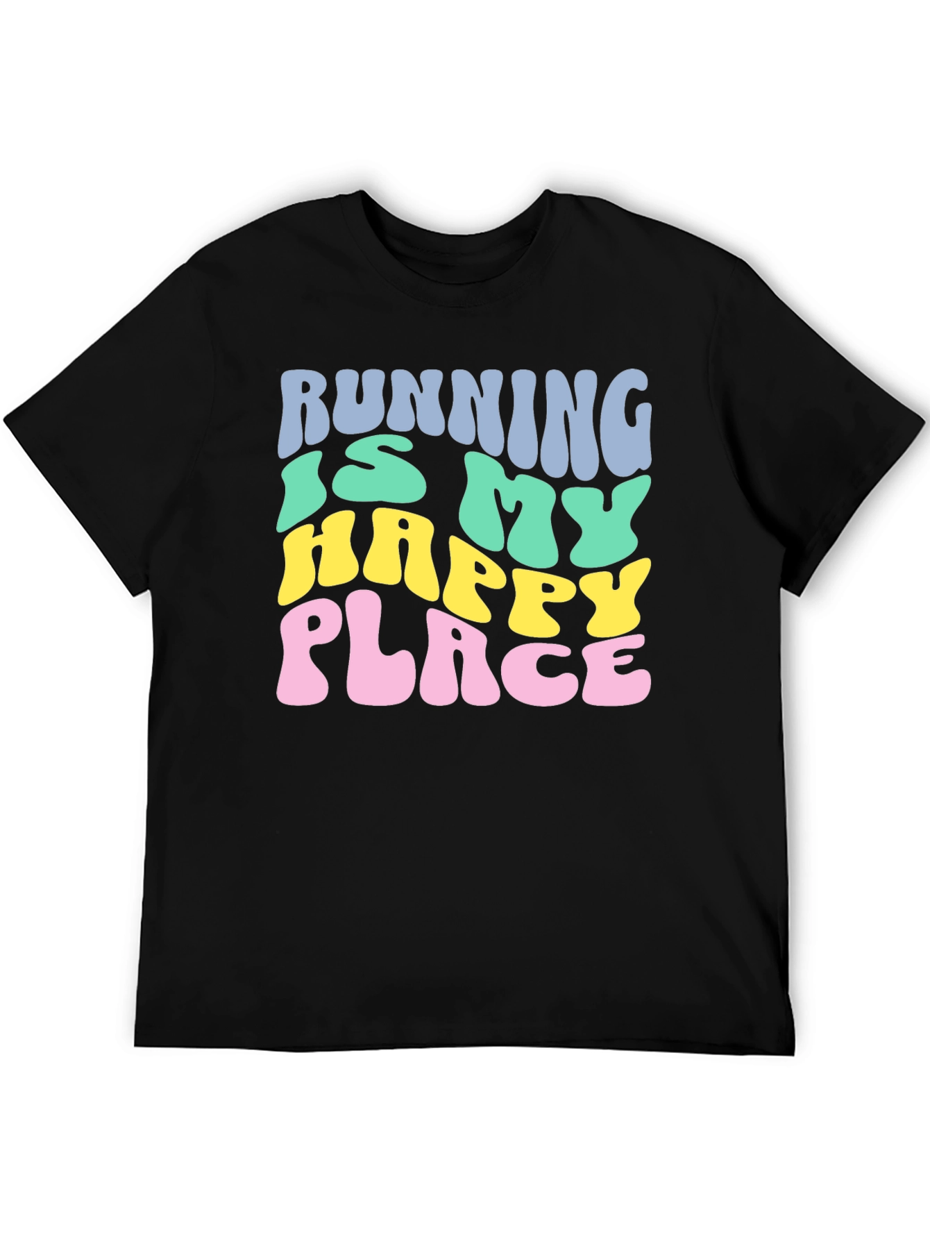 Running is My Happy Place Graphic T-Shirt