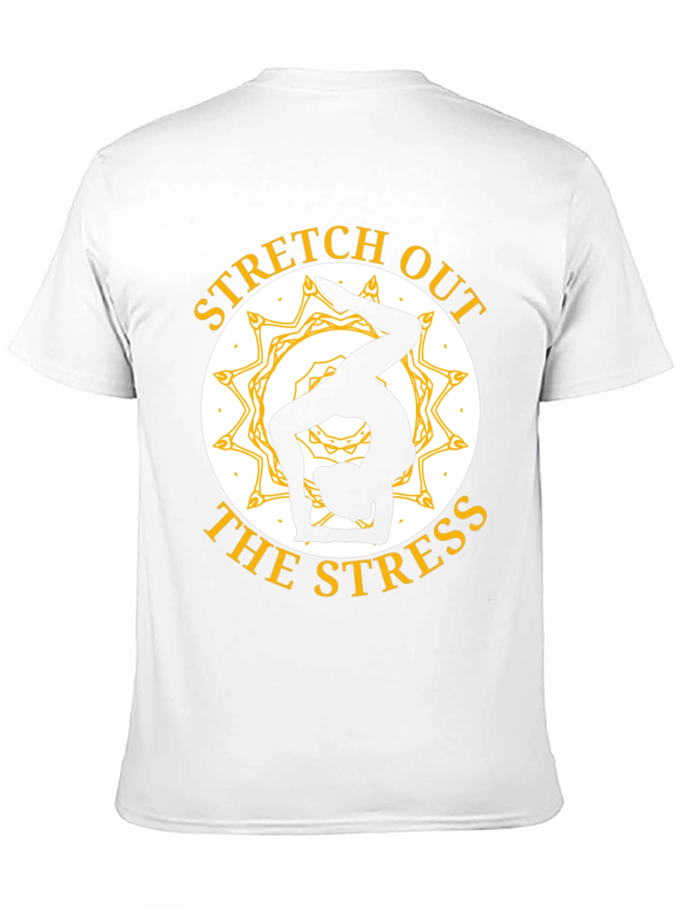 Stretch Out Stress Yoga T-Shirt - Black
