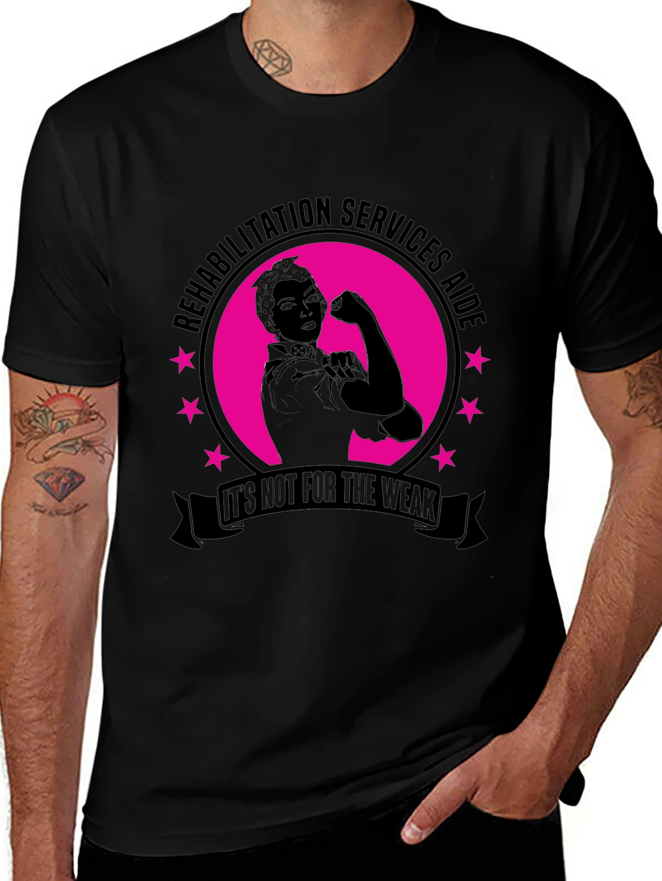Rehabilitation Services Aide Rosie the Riveter T-Shirt