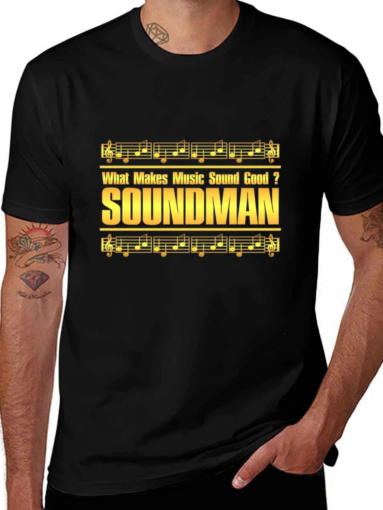 Soundman Music T-Shirt - Makes Music Sound Good Tee