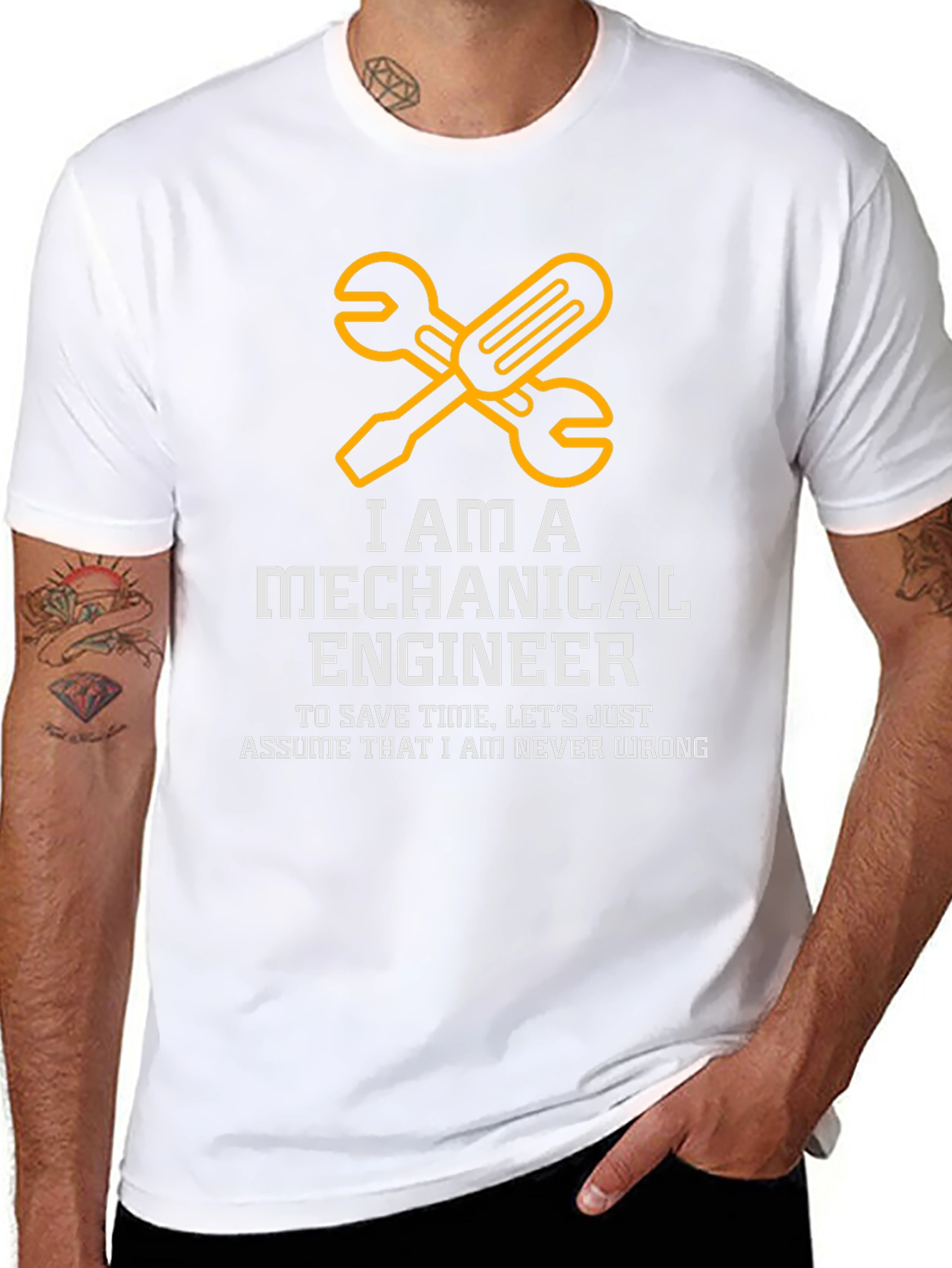 Mechanical Engineer T-Shirt - Never Wrong Graphic Tee