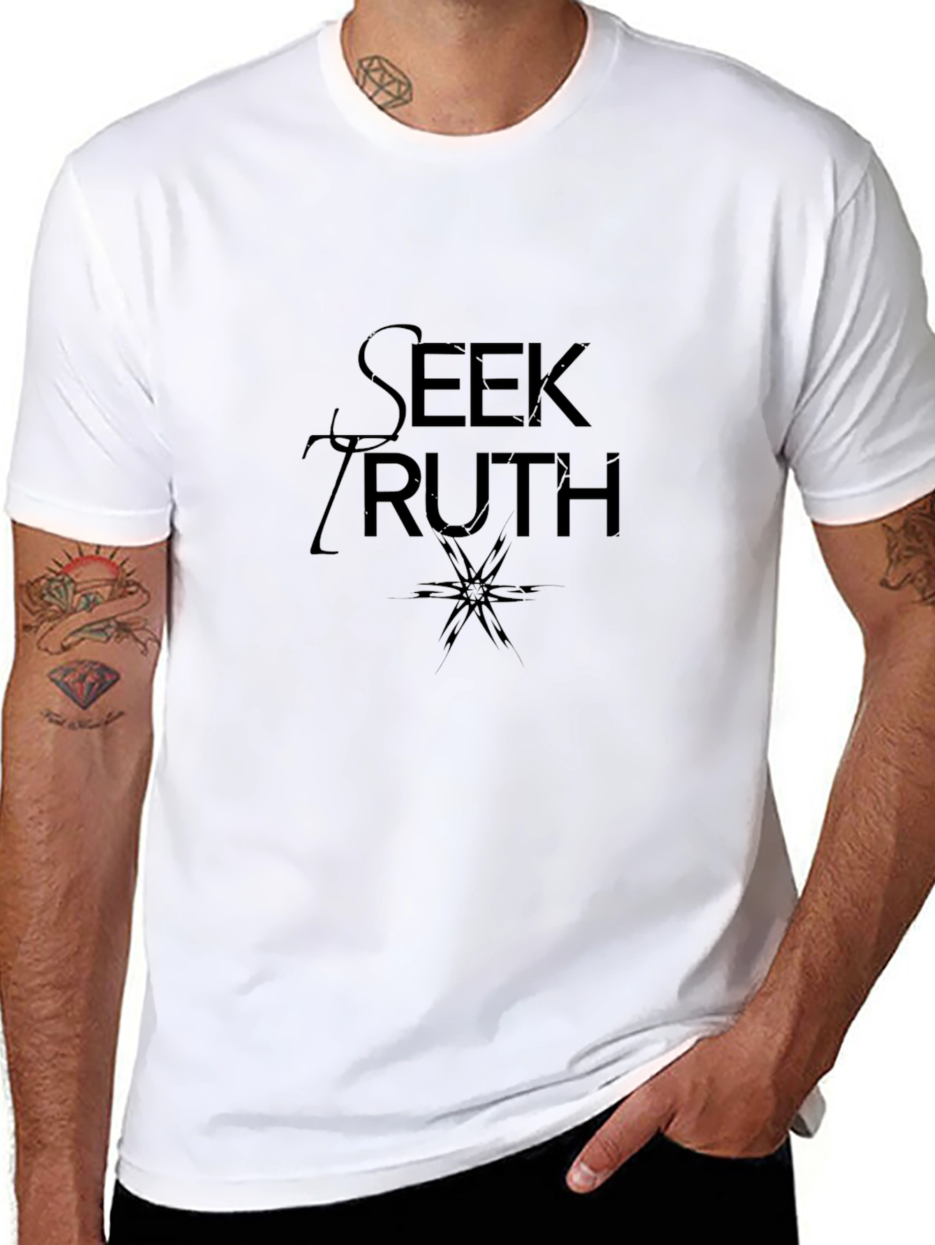 Seek Truth Black T-Shirt