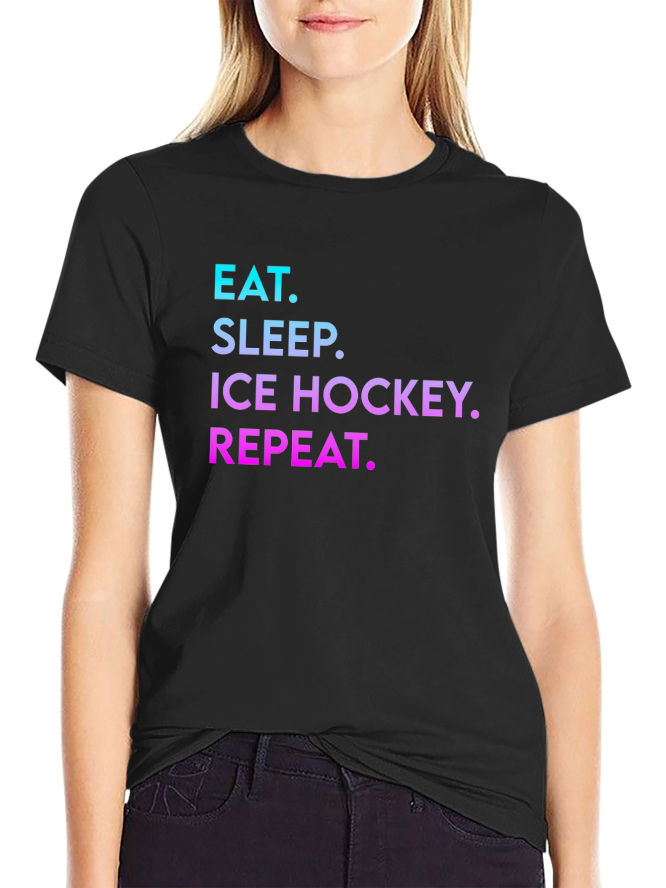 Eat Sleep Ice Hockey Repeat T-Shirt