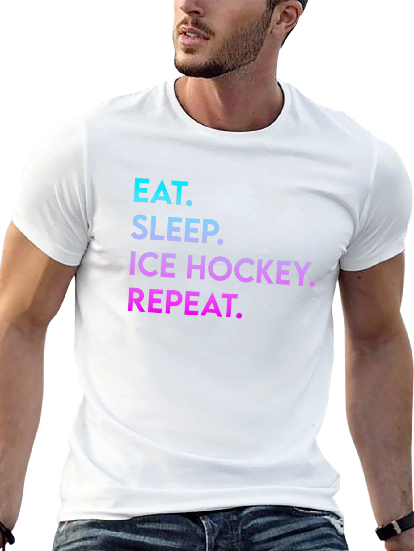 Eat Sleep Ice Hockey Repeat T-Shirt