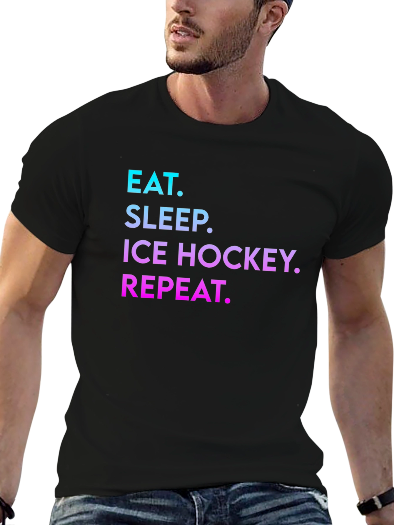 Eat Sleep Ice Hockey Repeat T-Shirt
