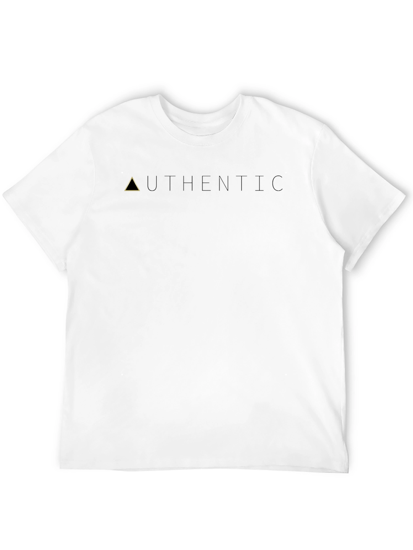 Authentic Black Graphic Tee - Minimalist Design