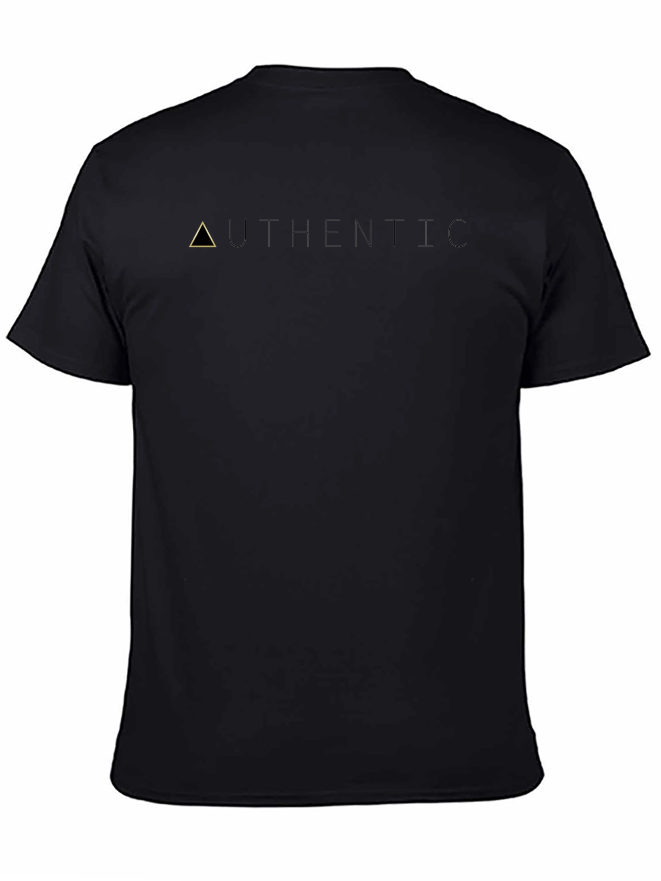 Authentic Black Graphic Tee - Minimalist Design