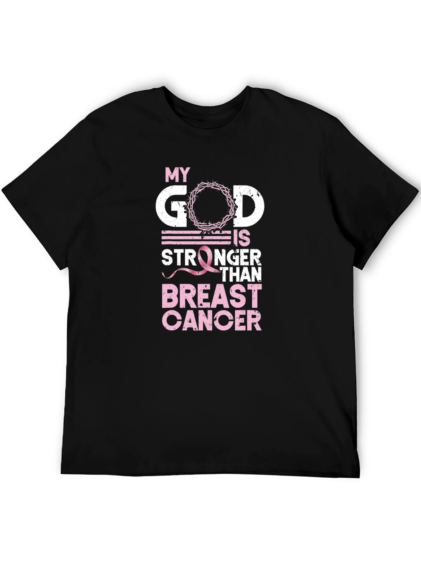 My God is Stronger Than Breast Cancer Awareness T-Shirt