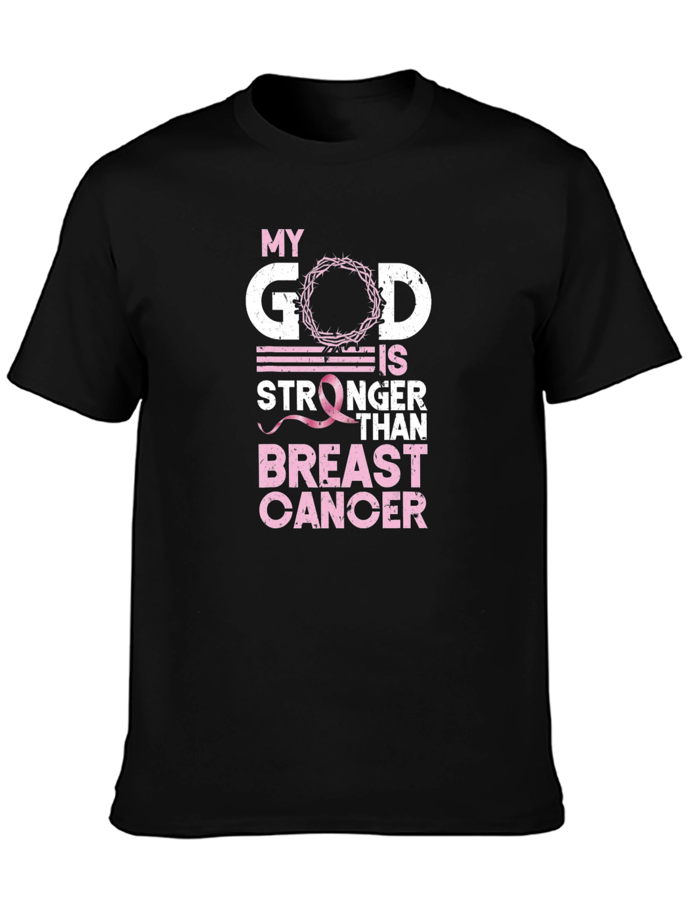 My God is Stronger Than Breast Cancer Awareness T-Shirt