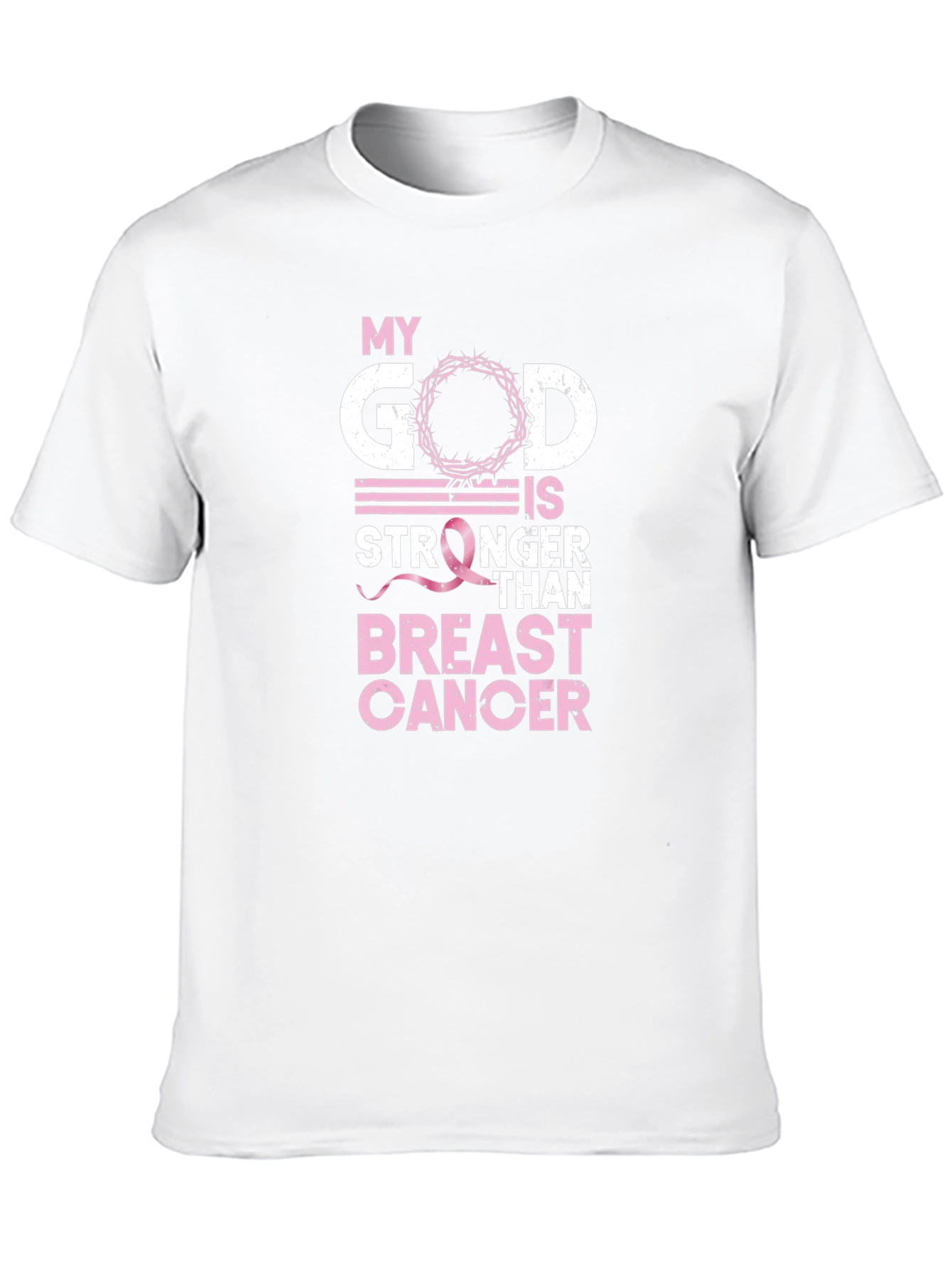 My God is Stronger Than Breast Cancer Awareness T-Shirt