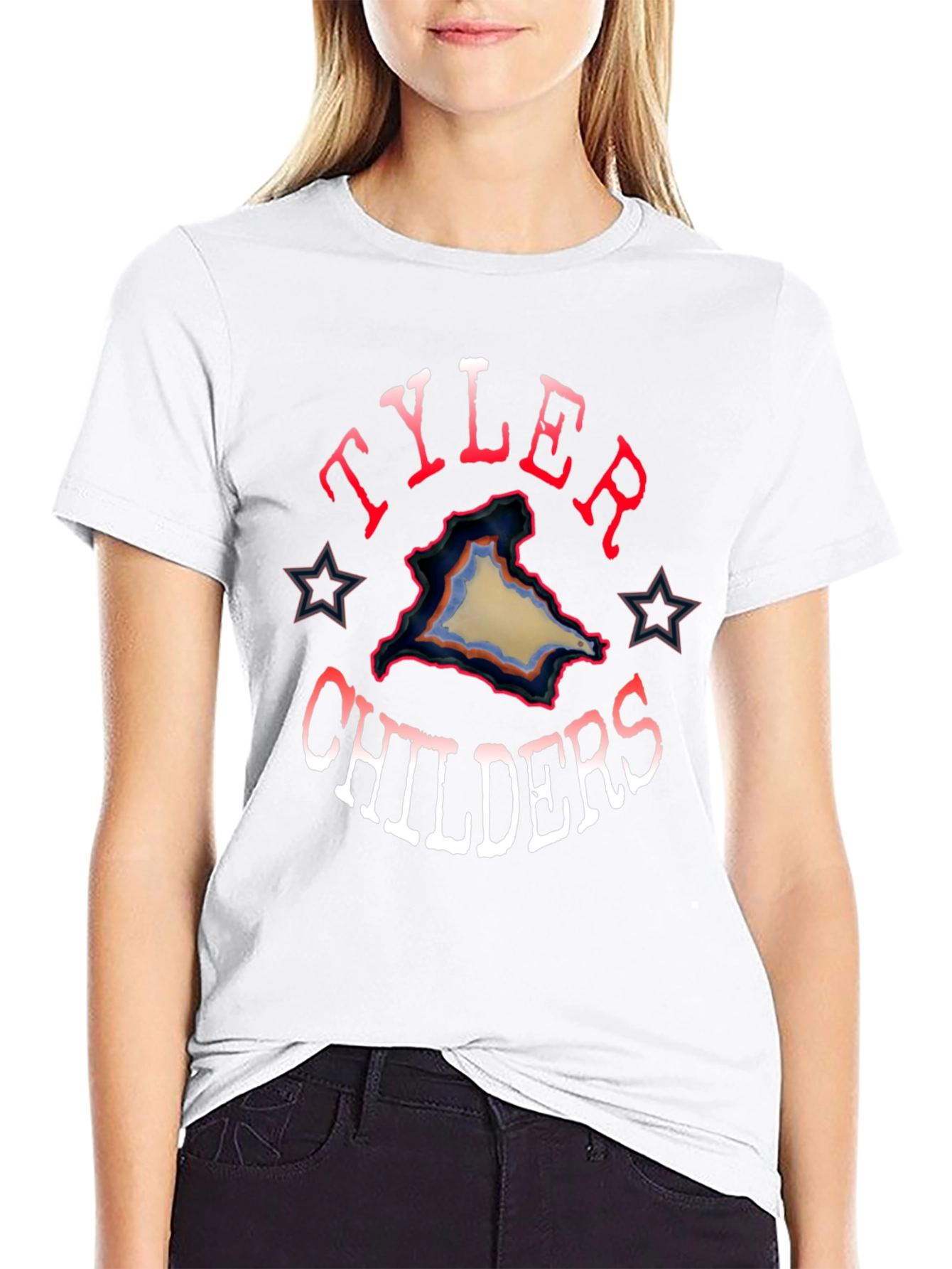 Tyler Childers Graphic Tee - Black Cotton Blend