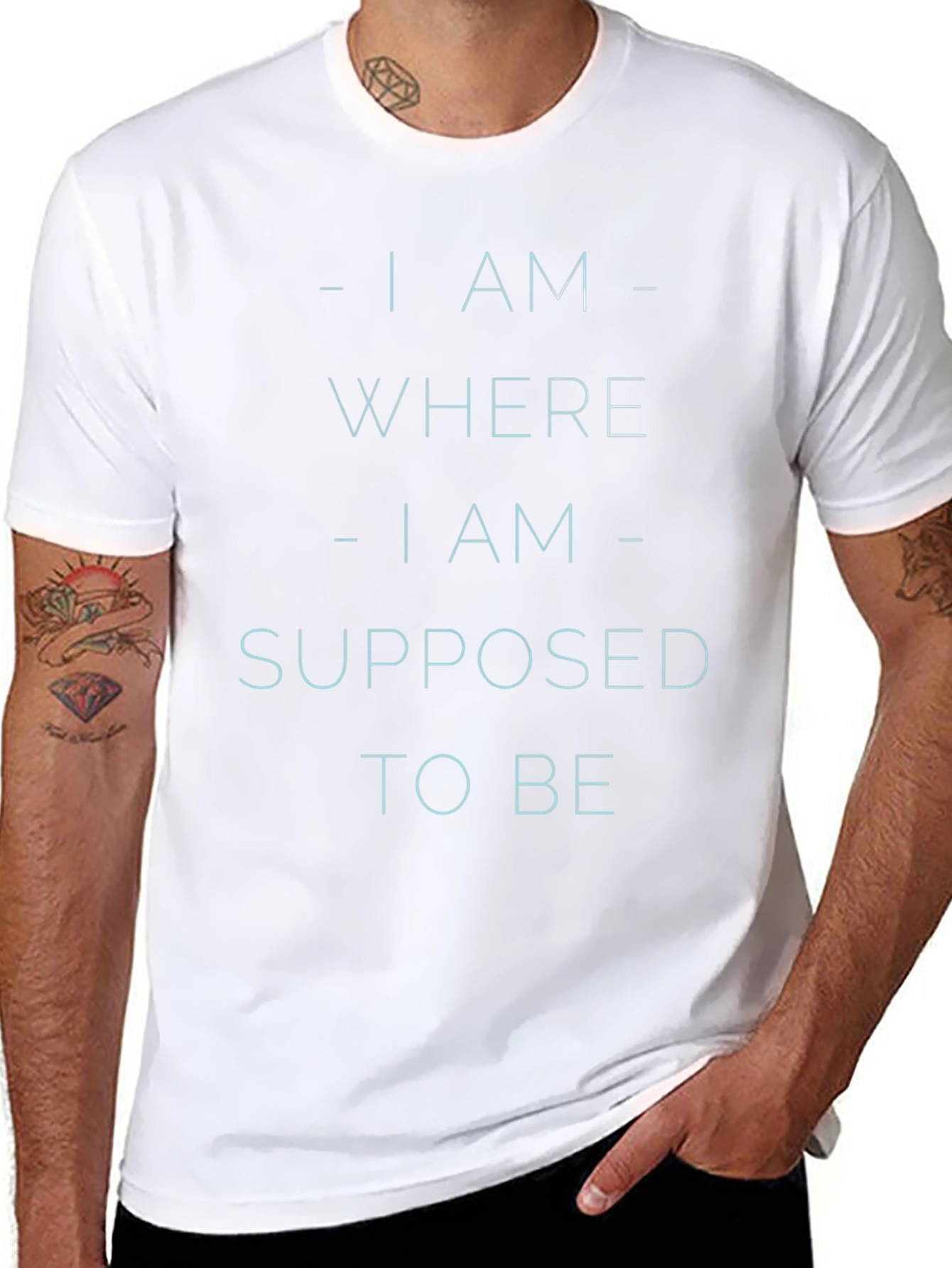 Inspirational Statement Black T-Shirt