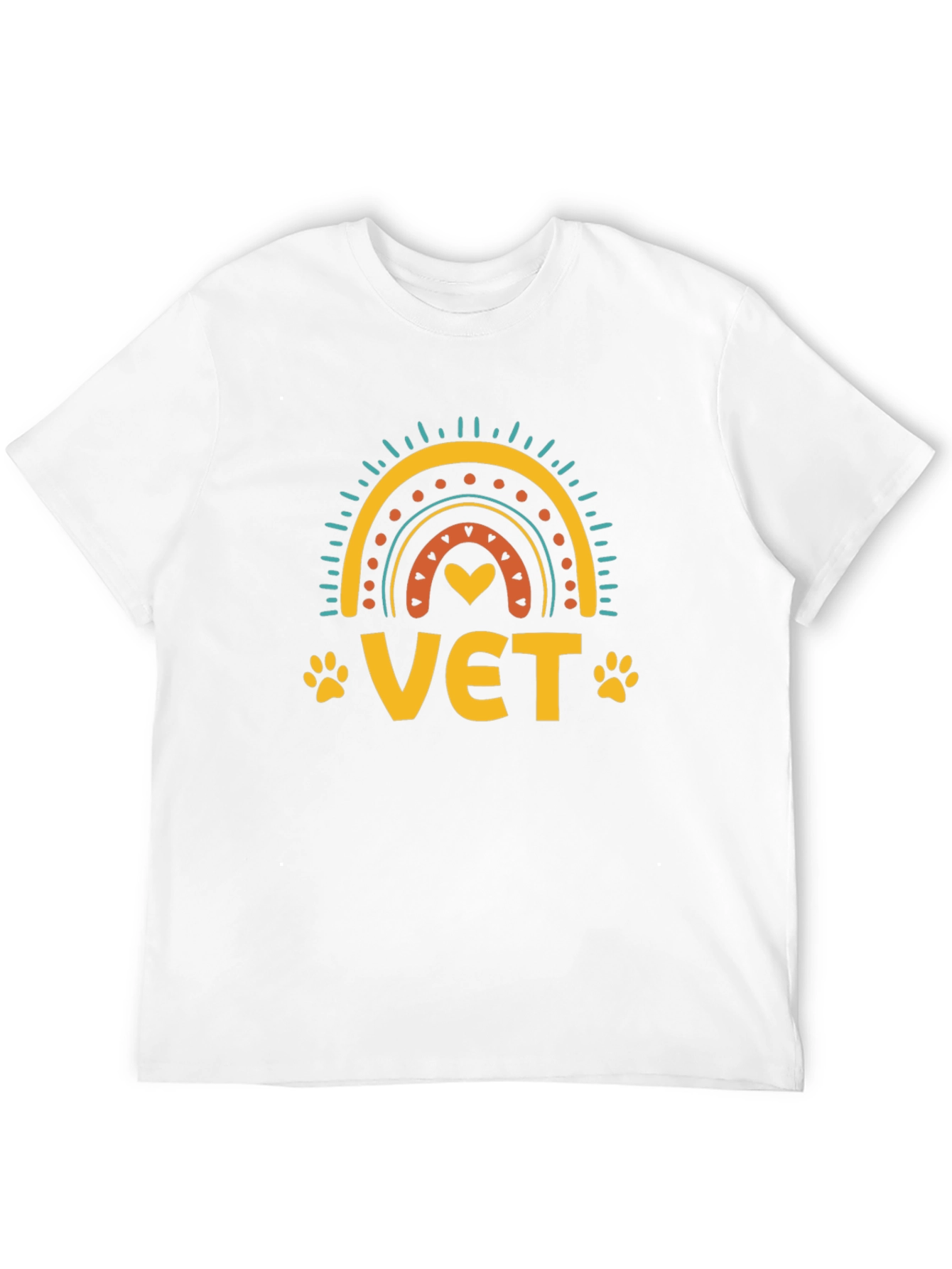 Vet Rainbow Graphic Tee - Animal Lover T-Shirt