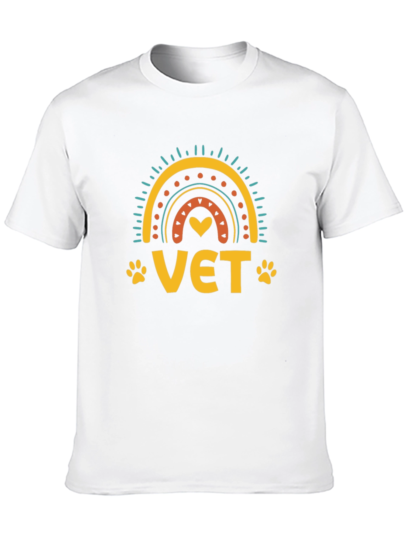 Vet Rainbow Graphic Tee - Animal Lover T-Shirt