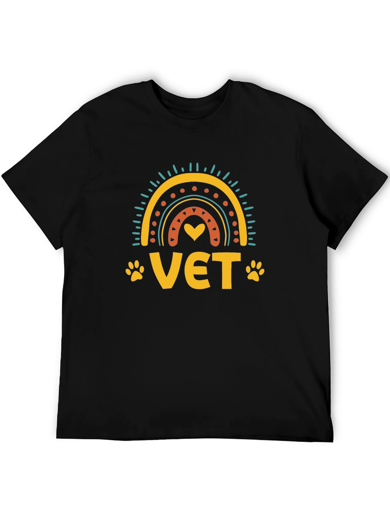 Vet Rainbow Graphic Tee - Animal Lover T-Shirt