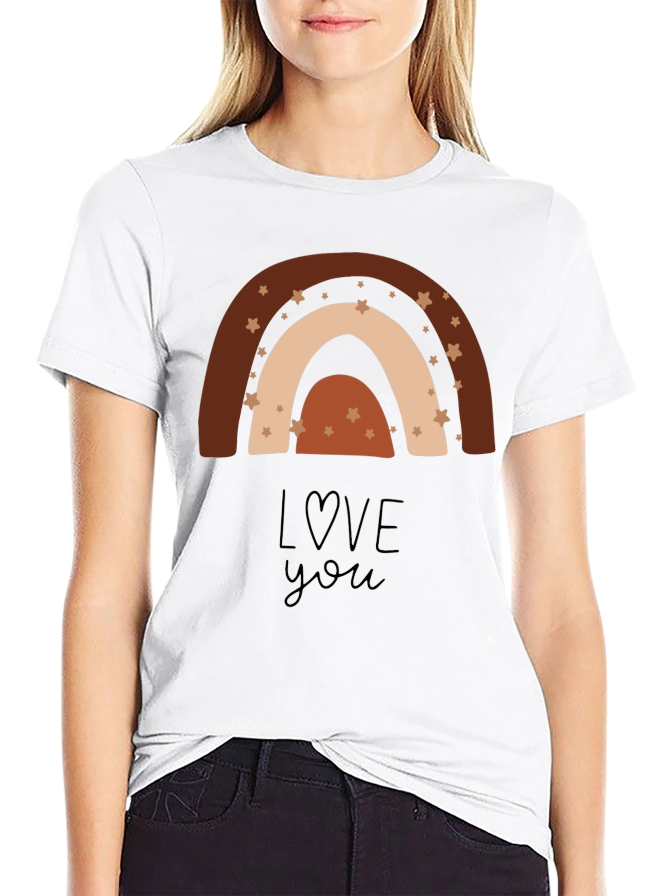 Boho Rainbow Love You T-Shirt