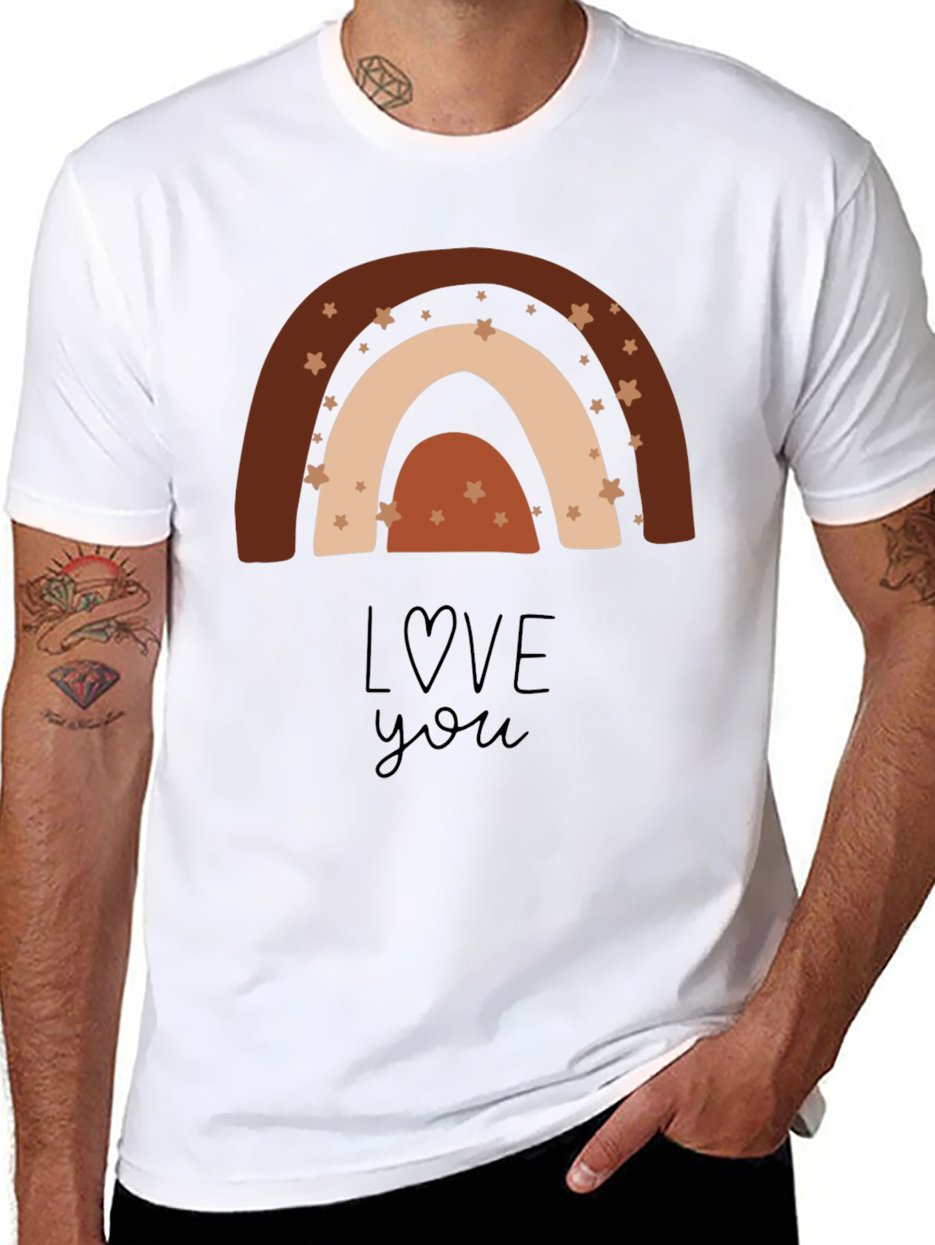 Boho Rainbow Love You T-Shirt