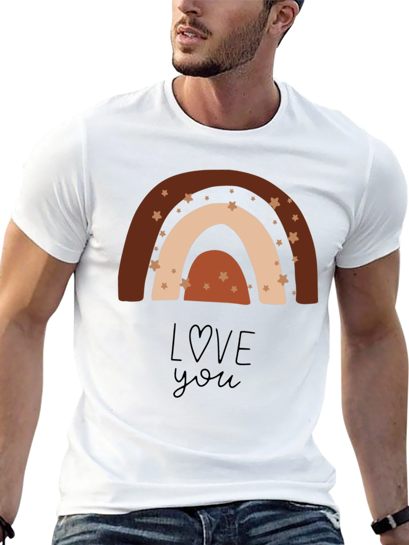 Boho Rainbow Love You T-Shirt