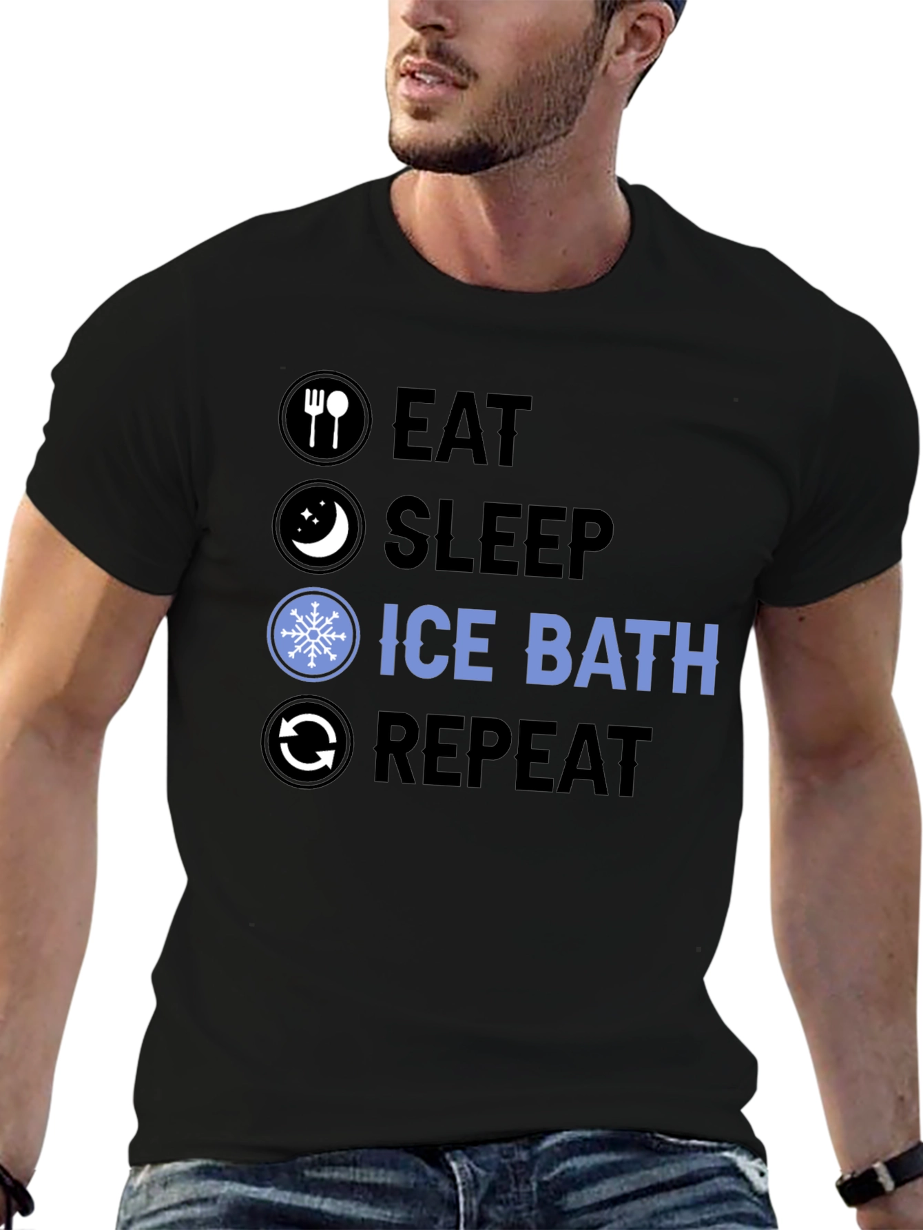 Eat Sleep Ice Bath Repeat T-Shirt