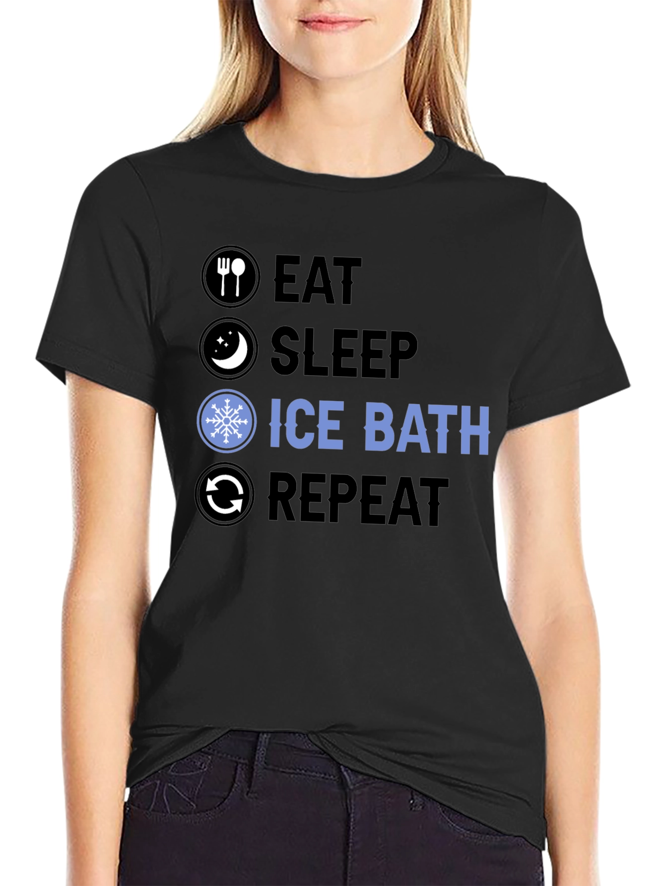 Eat Sleep Ice Bath Repeat T-Shirt