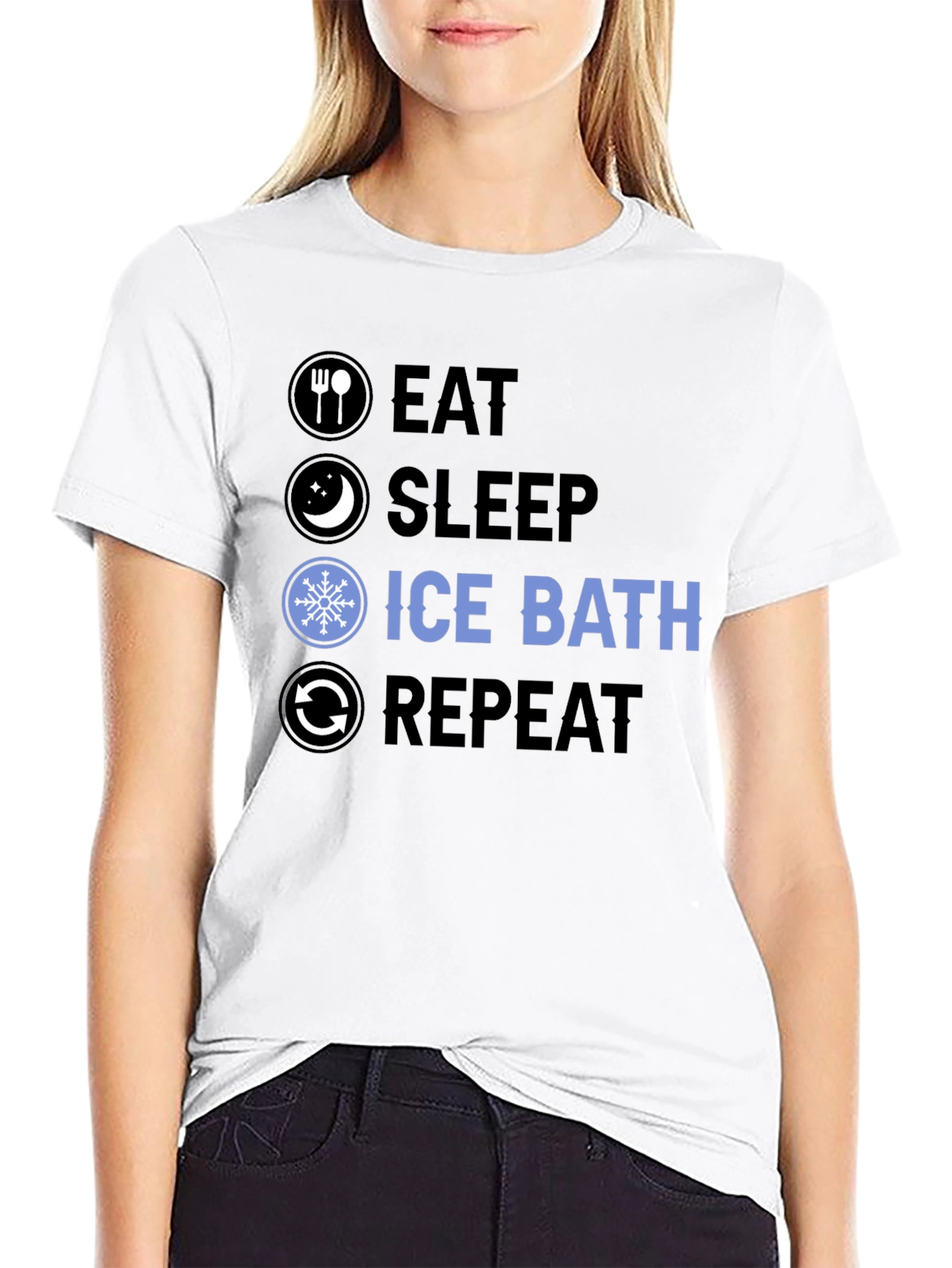 Eat Sleep Ice Bath Repeat T-Shirt