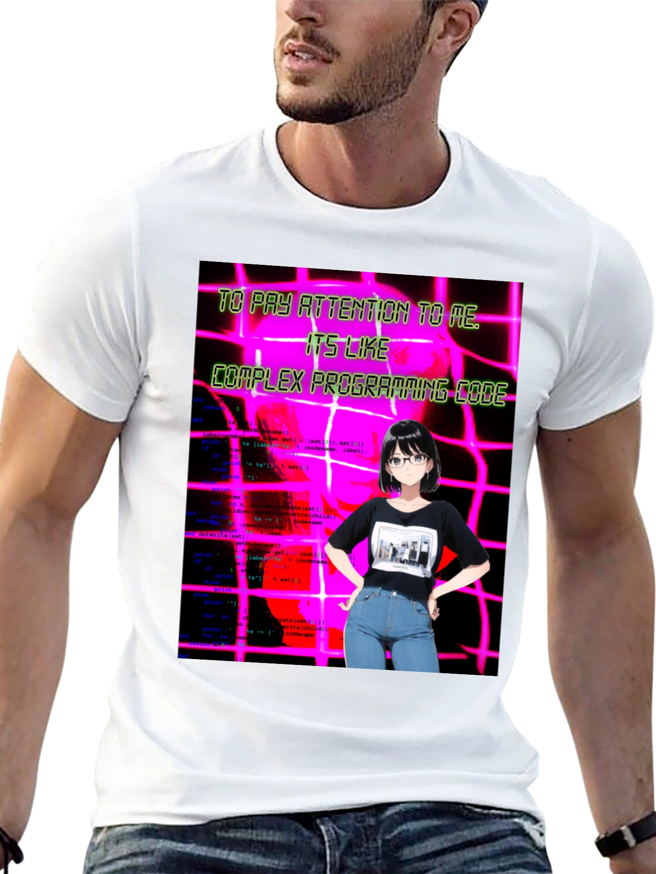 Anime Girl Code T-Shirt